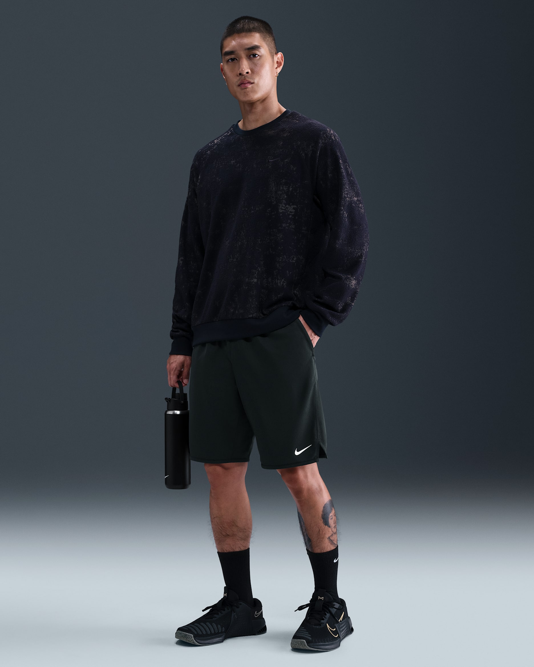 Nike Totality Men's Dri-FIT 9" Unlined Versatile Shorts - Seaweed/Black/Seaweed/Black