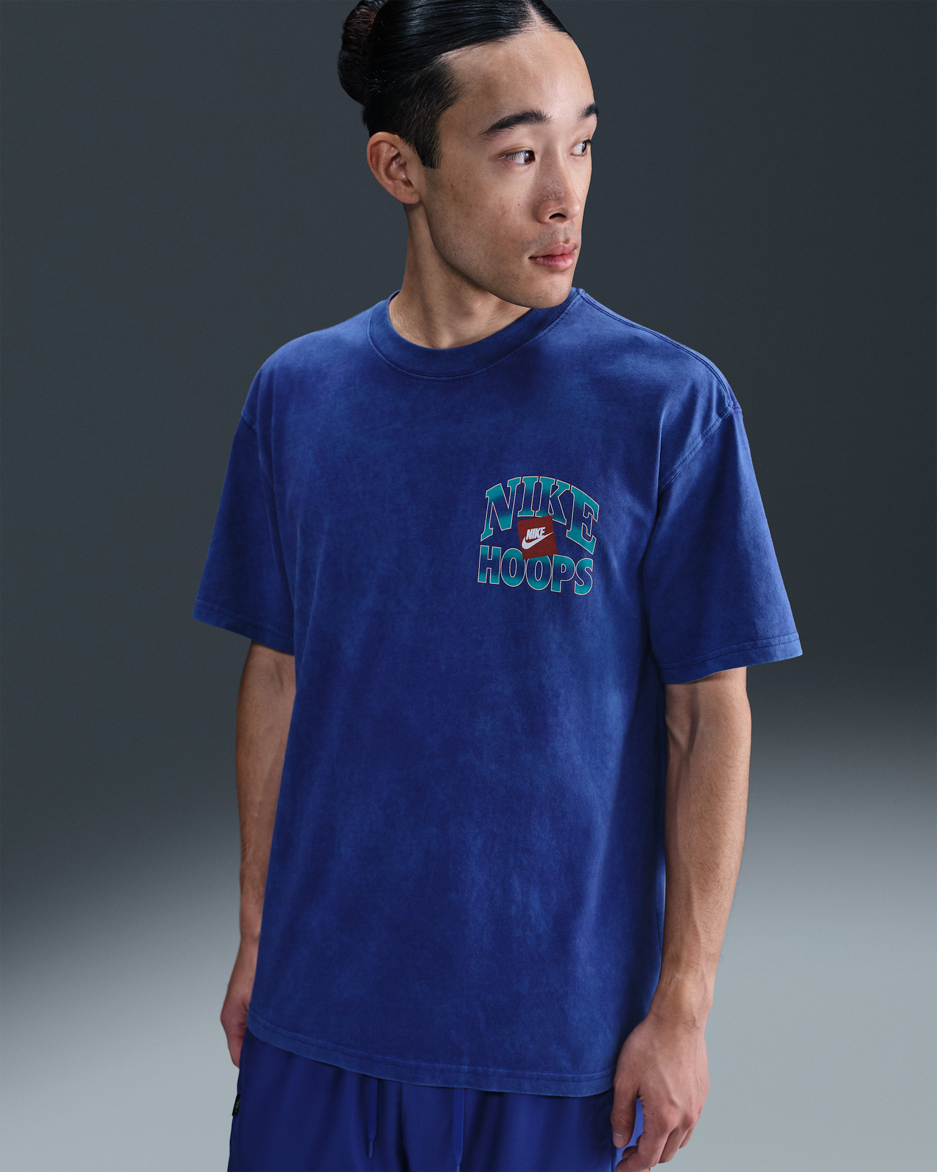 ナイキ メンズ マックス90 バスケットボール Tシャツ - ディープナイト