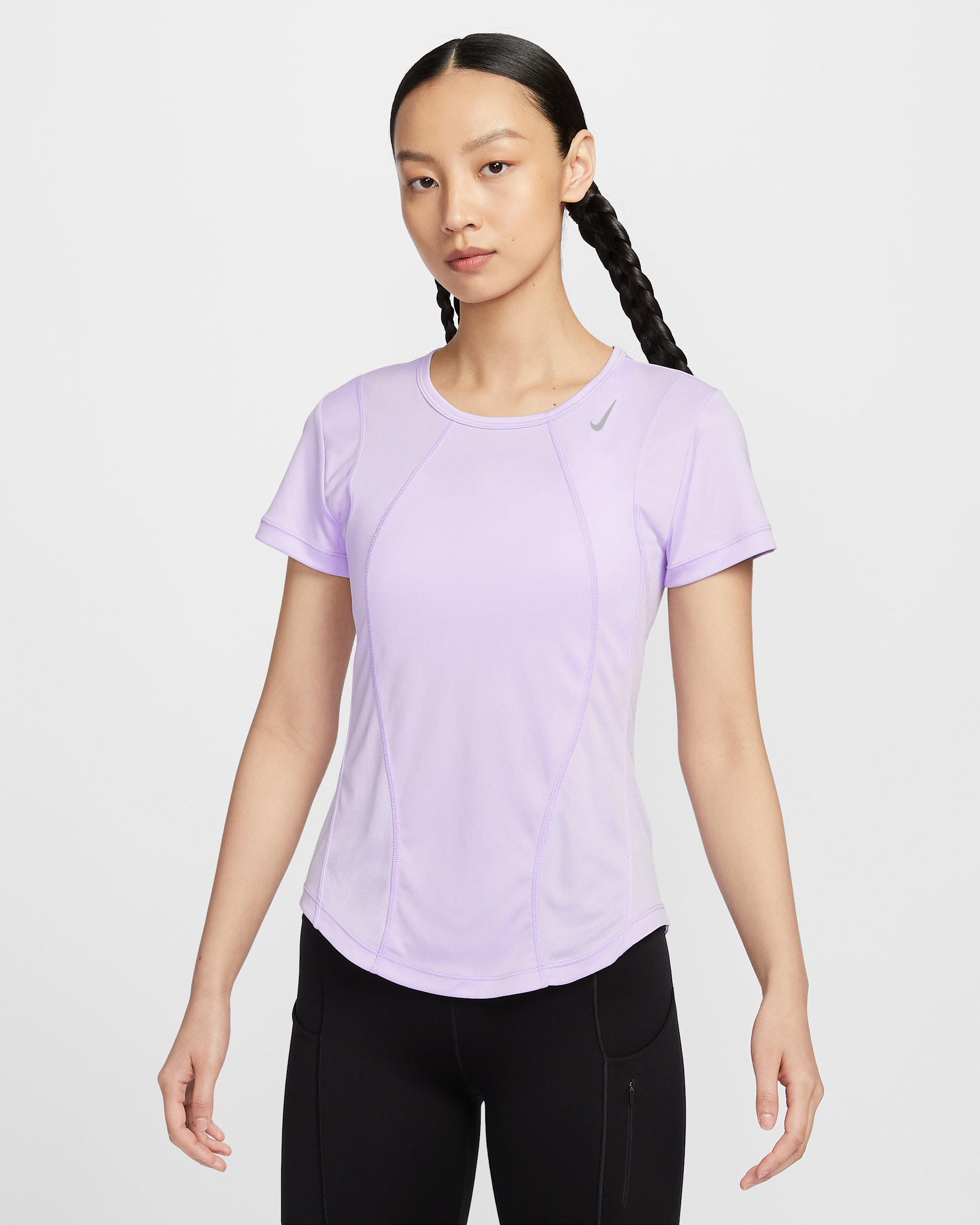 Nike Fast Women's Dri-FIT Short-Sleeve Running Top - Lilac Bloom