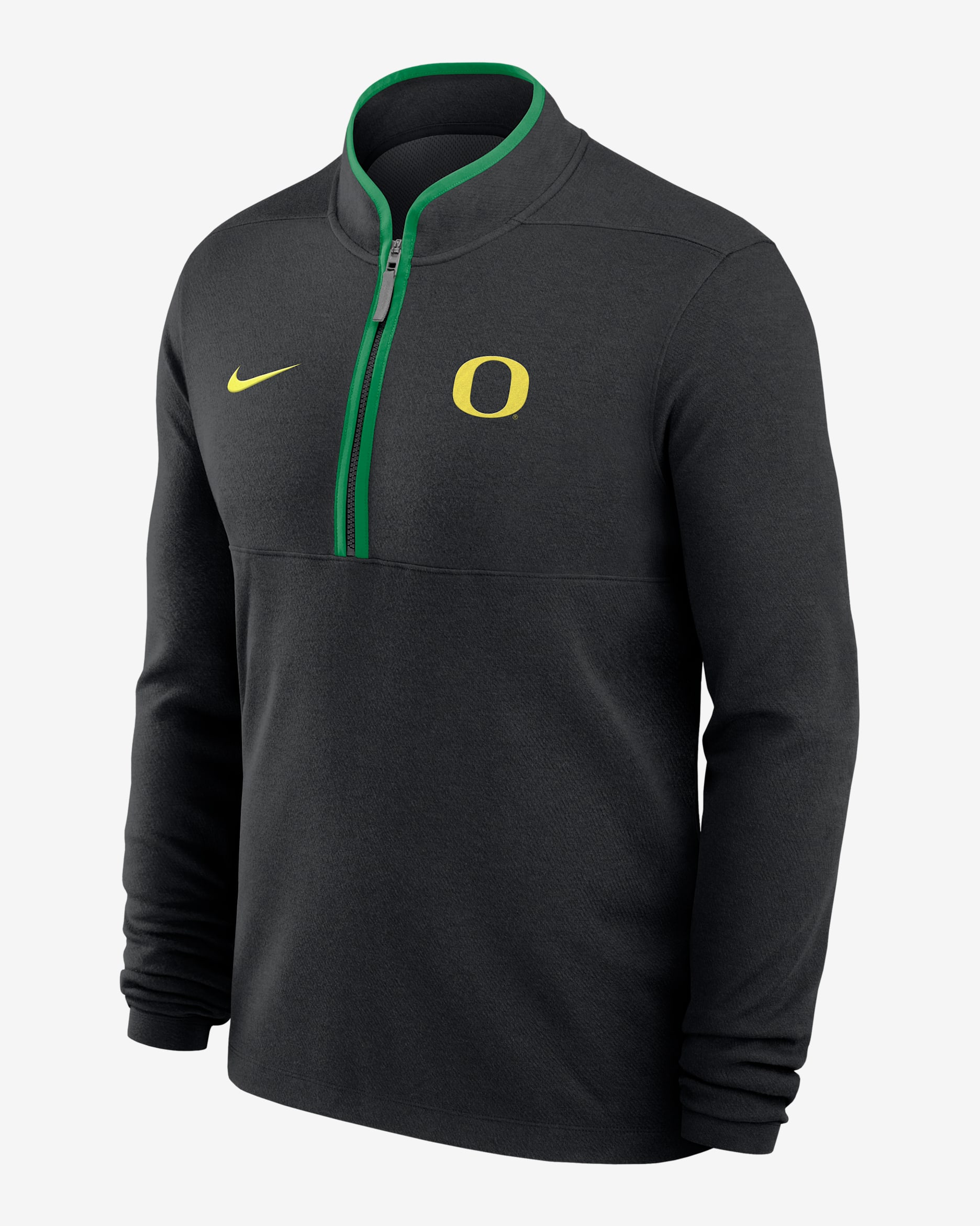 Playera de manga larga universitaria Nike Dri-FIT de medio cierre para hombre Oregon Victory - Negro