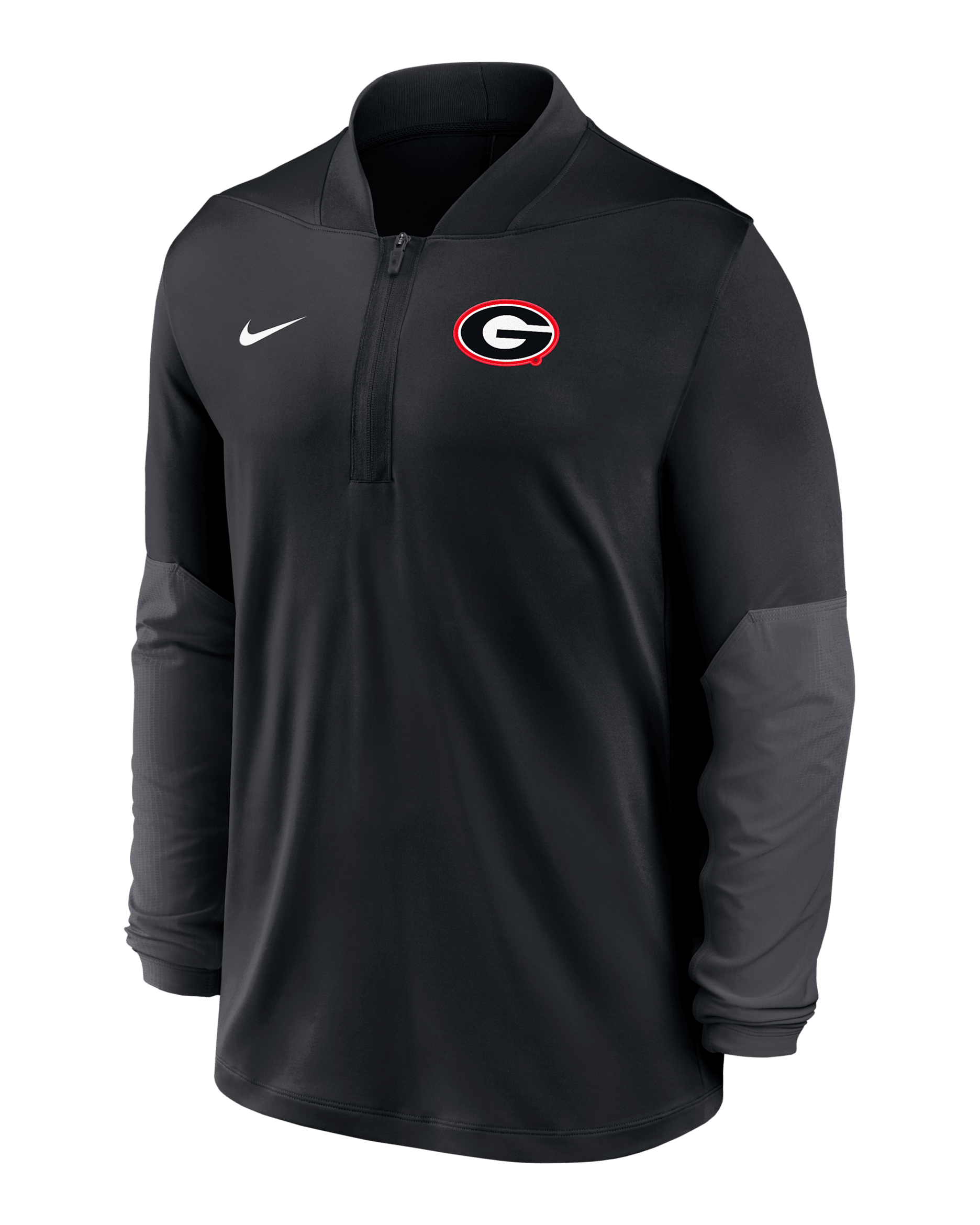 Georgia Men's Nike Dri-FIT College 1/2-Zip Top - Black