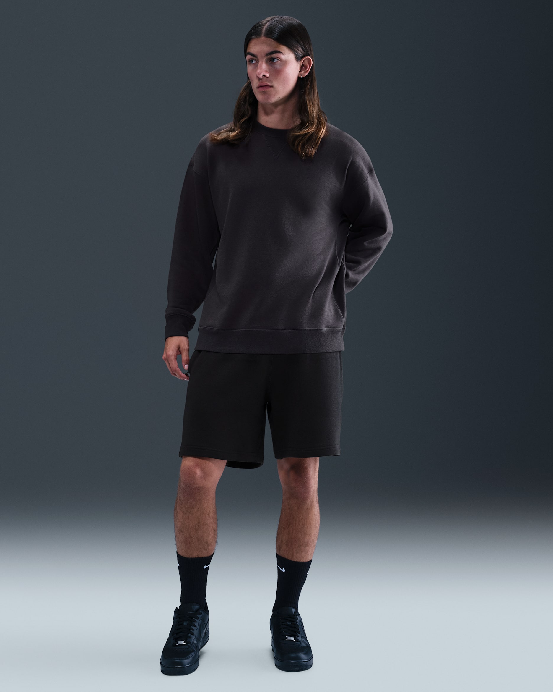 Nike Wool Classics fleeceshorts - Svart