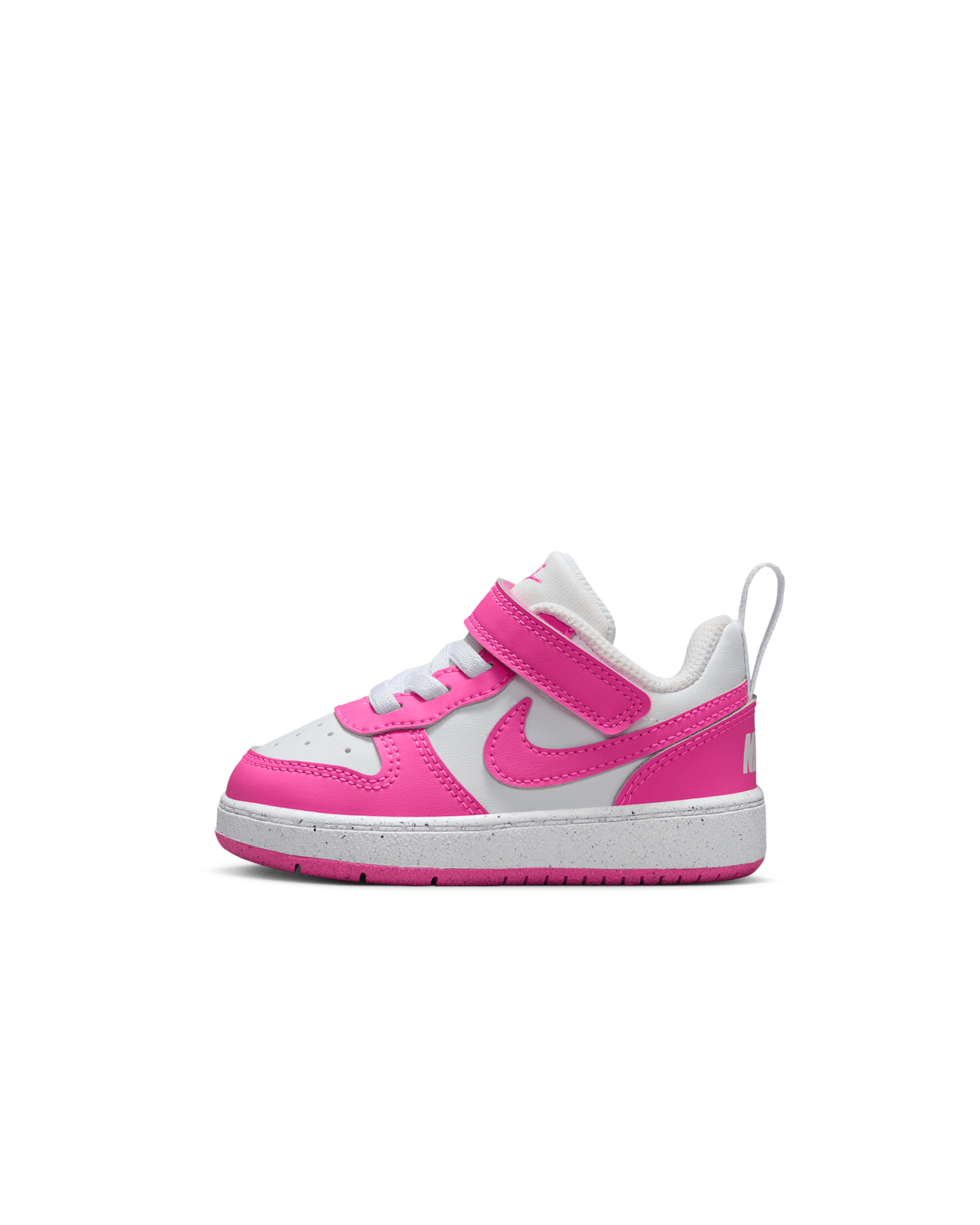 Nike Court Borough Low Recraft Baby/Toddler Shoes - White/Laser Fuchsia