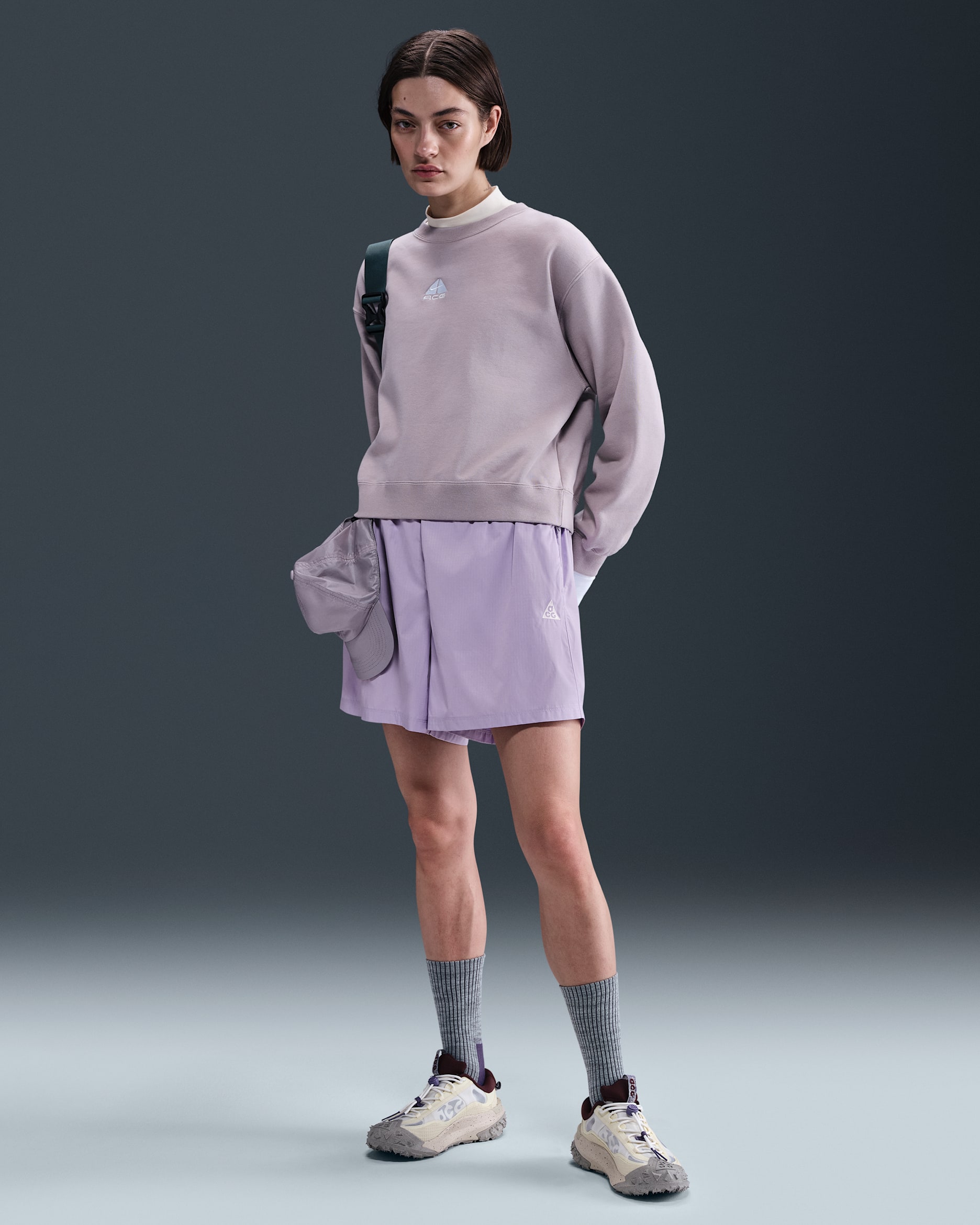 Nike ACG Women's Repel Mid-Rise Ripstop Shorts - Hydrangeas/Thunder Blue/Summit White