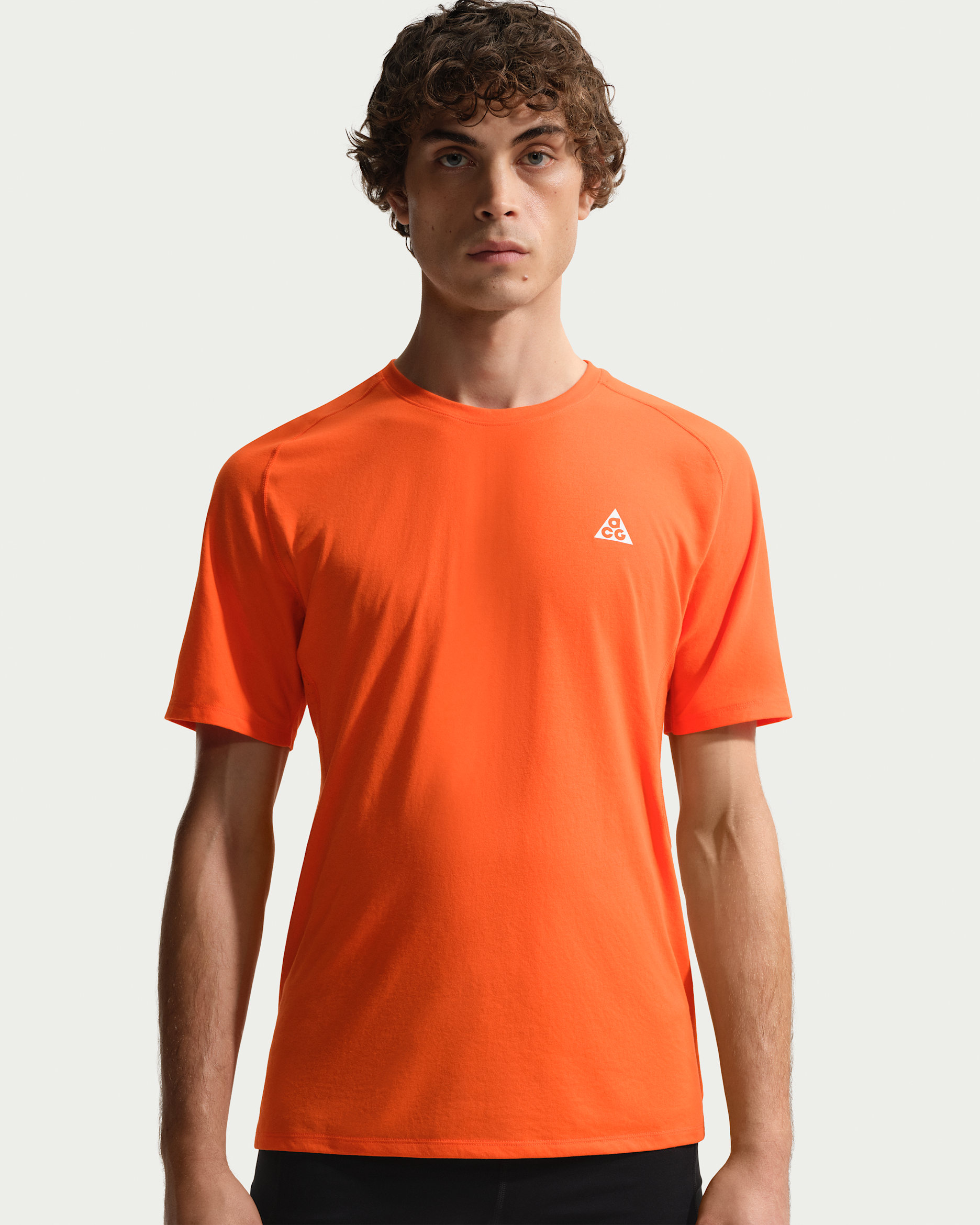 Nike ACG "Solar Chase" Dri-FIT ADV Traillaufoberteil (Herren) - Safety Orange/Safety Orange/Summit White