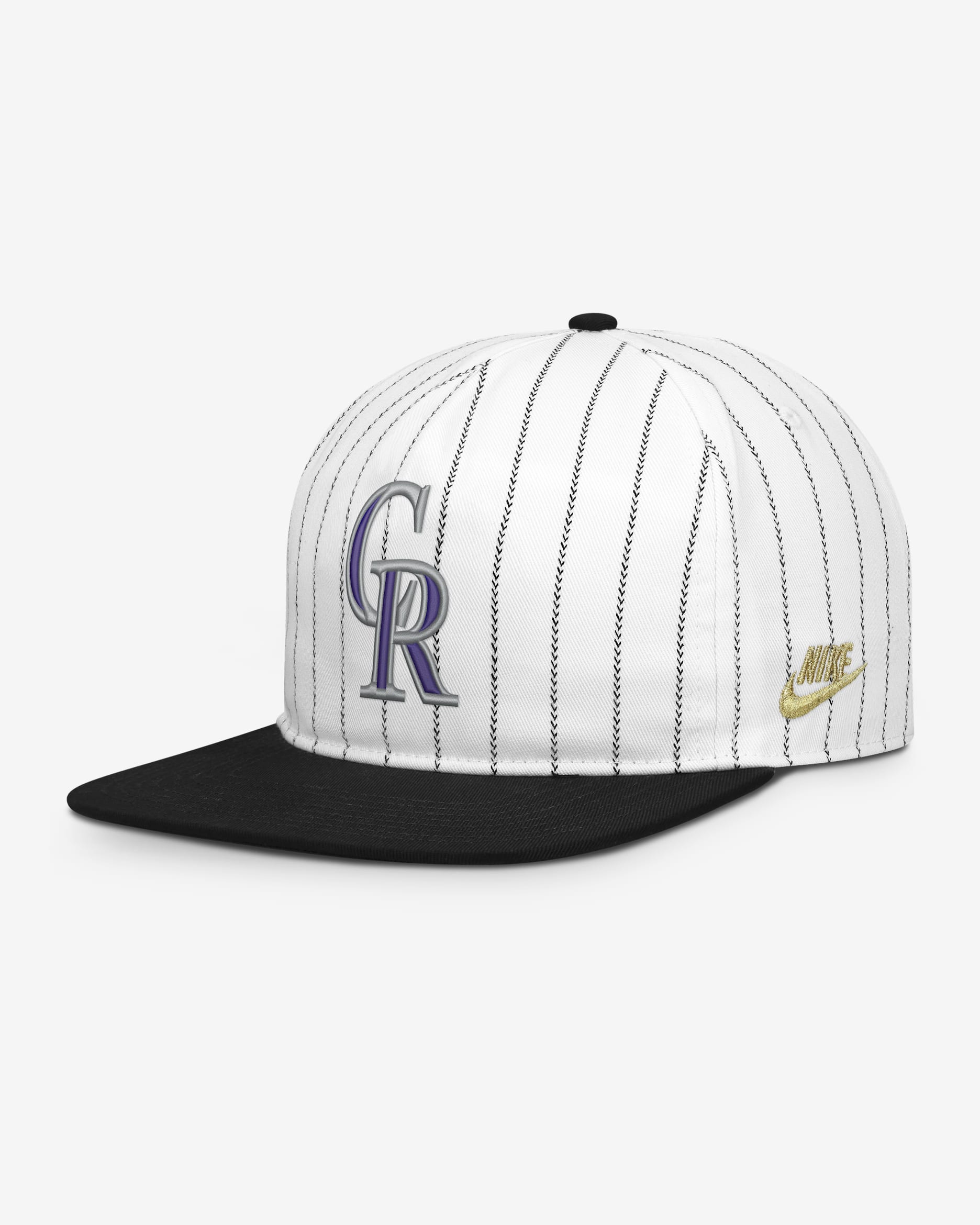 Colorado Rockies Pro Men's Nike MLB Adjustable Hat - White