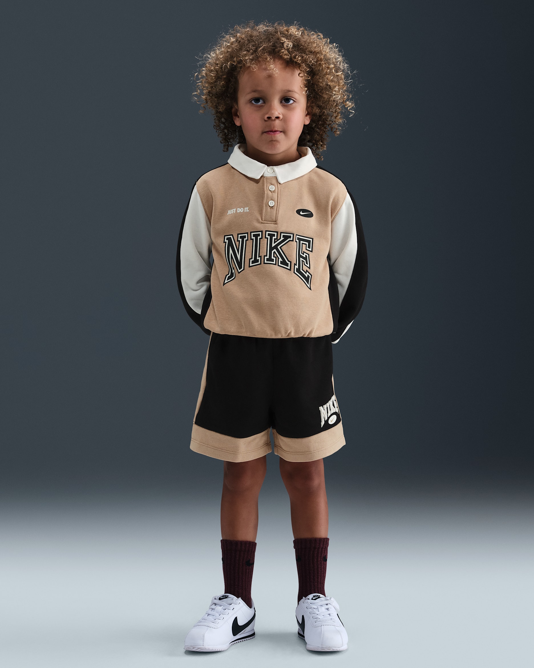 Shorts de French Terry infantil Nike Game Day Essentials - Negro
