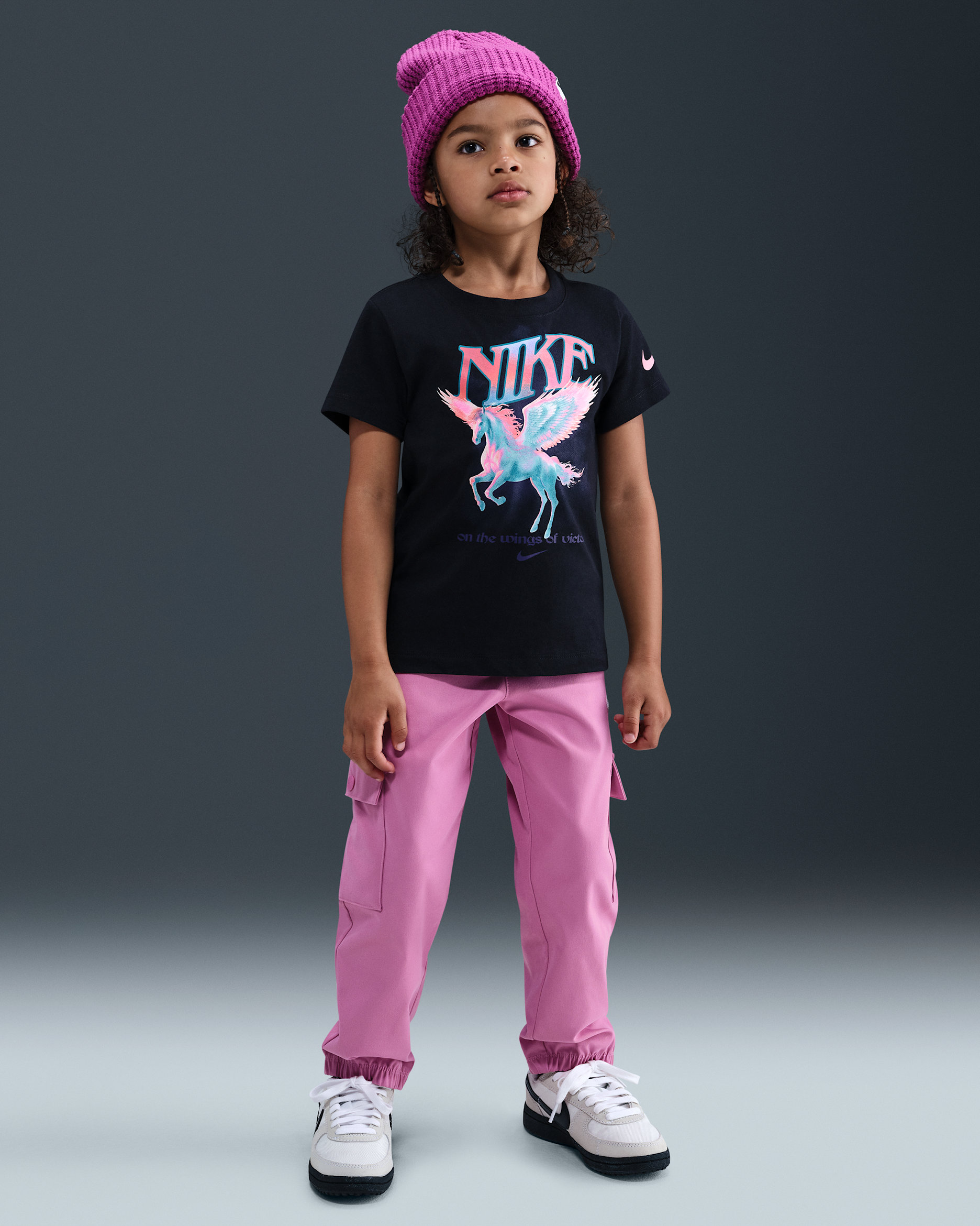 Nike Sportswear Little Kids' Cargo Pants - Magic Flamingo