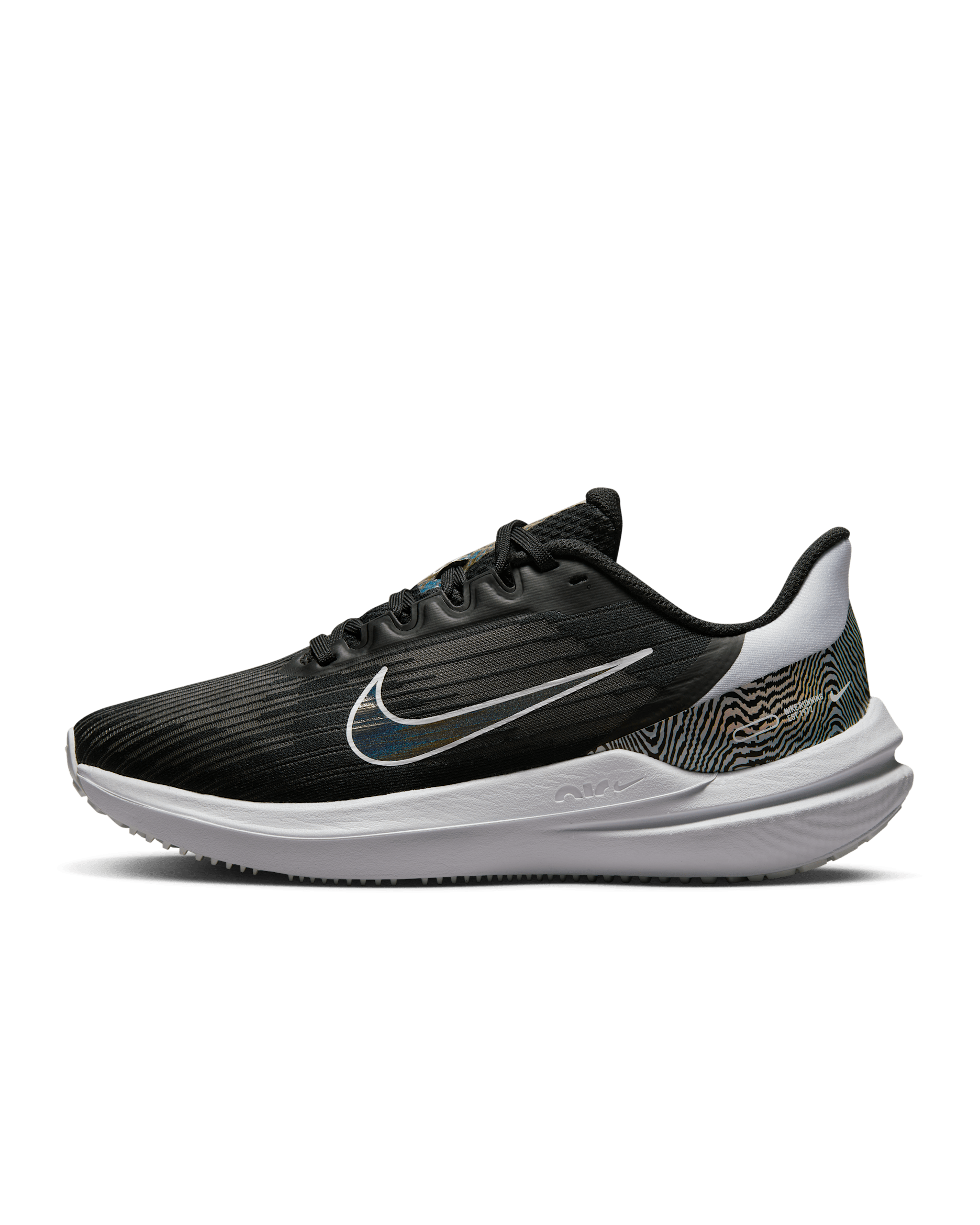 รองเท้าวิ่งโร้ดรันนิ่งผู้หญิง Nike Winflo 9 Premium - ดำ/ขาว