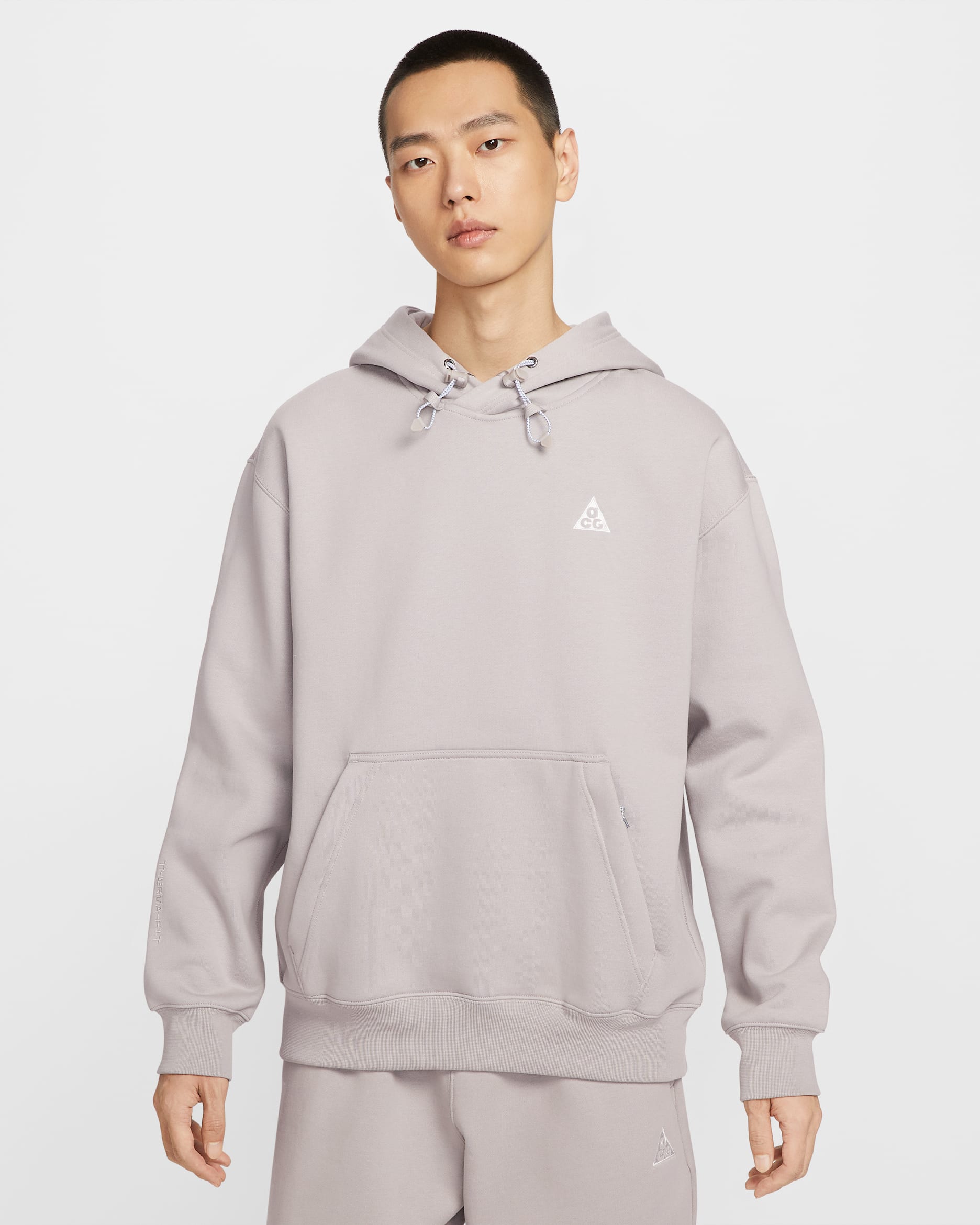 나이키 ACG 써마 핏 플리스 풀오버 후디 - 칼리지 그레이/풋볼 그레이/서밋 화이트