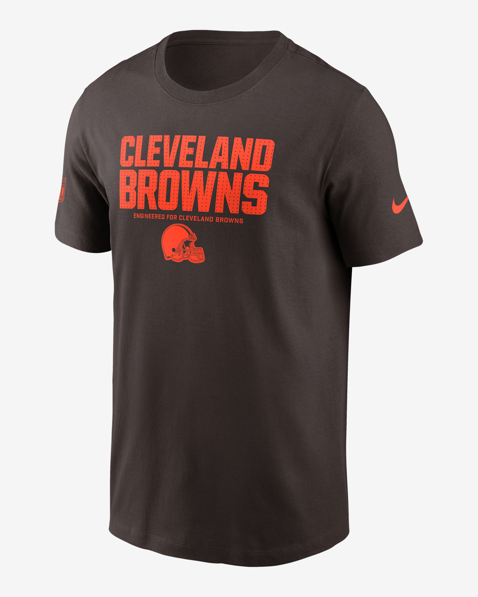 Cleveland Browns Sideline Team Issue Men's Nike Dri-FIT NFL T-Shirt - Seal Brown
