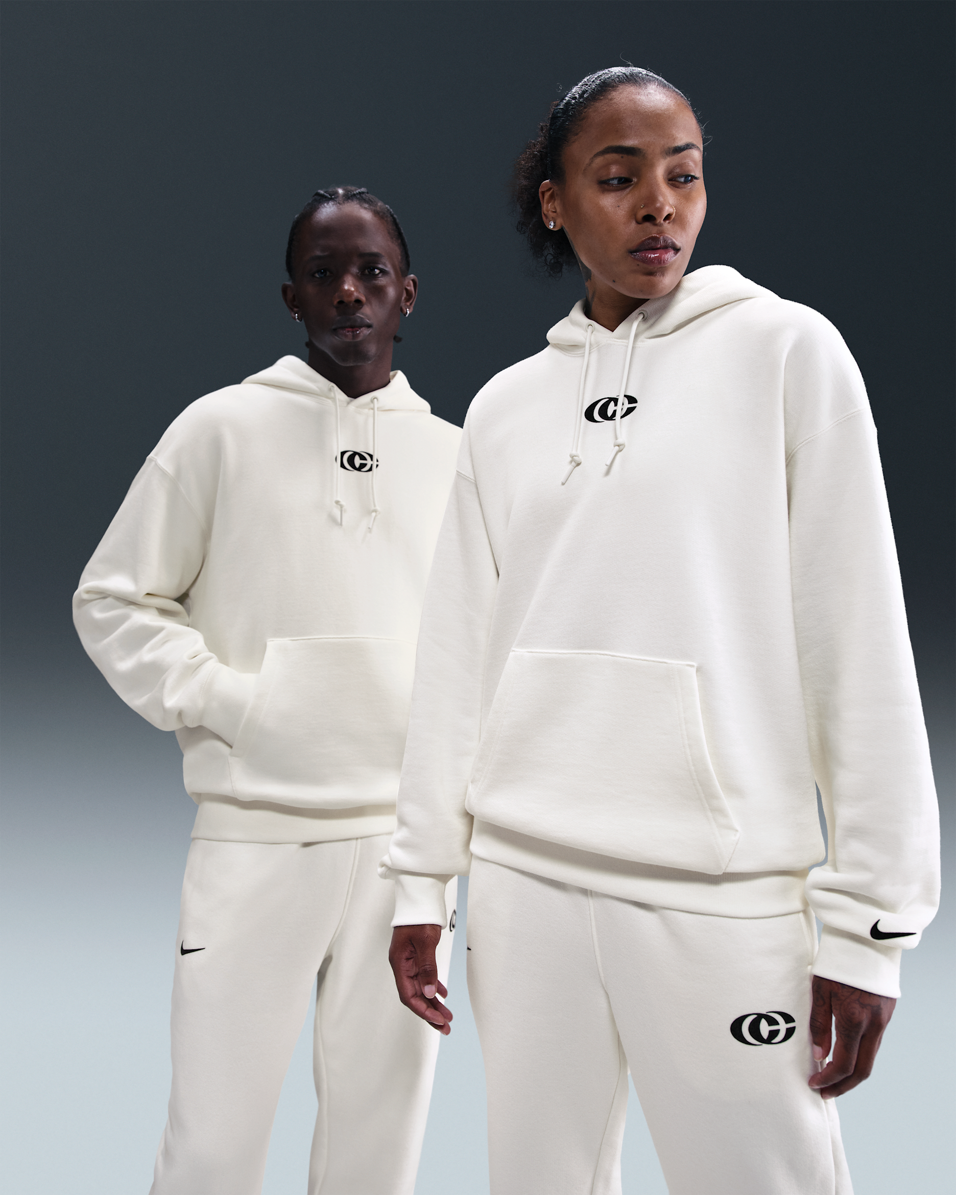 Caitlin Clark Nike Basketball Fleece Pullover Hoodie - Sail/Black