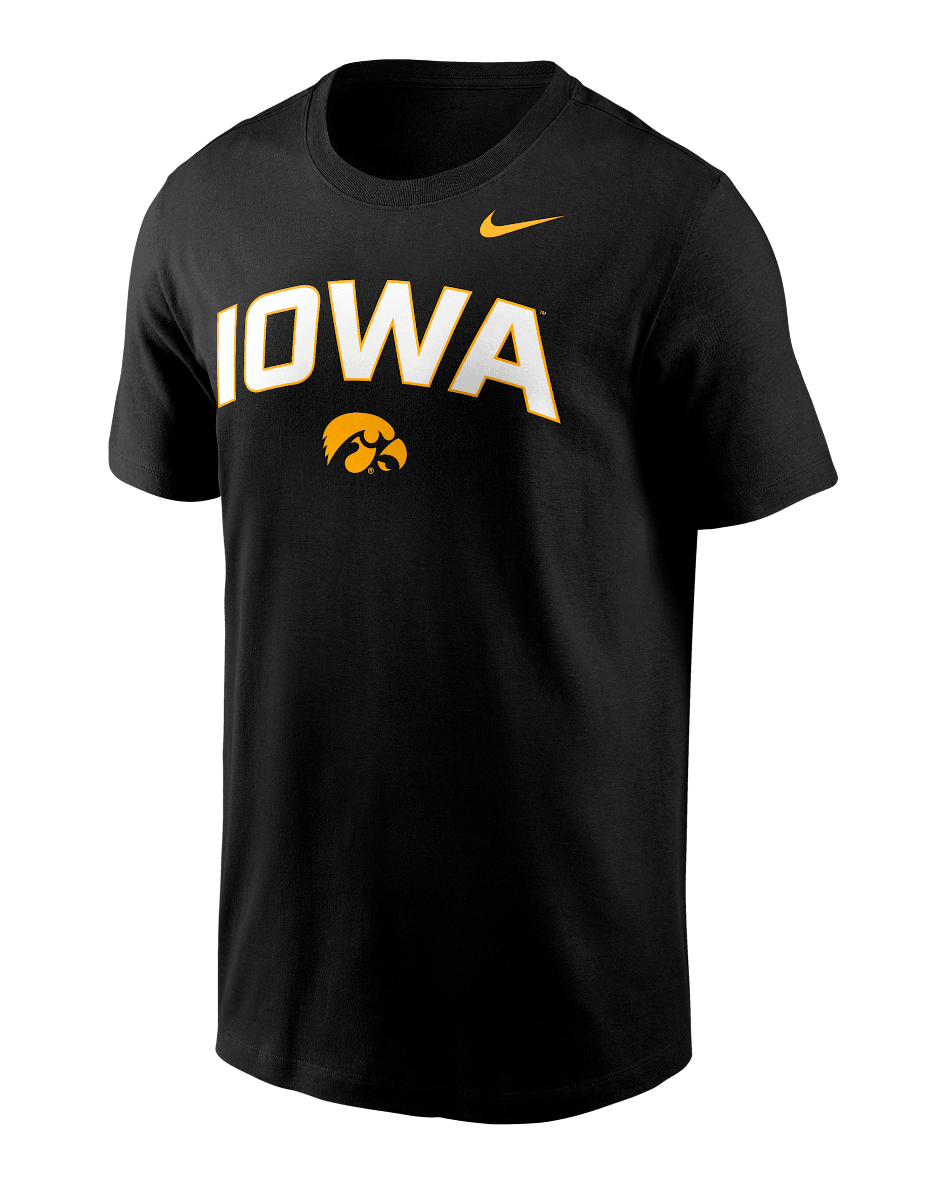 Iowa Primetime Arch Stack Men's Nike College T-Shirt - Black