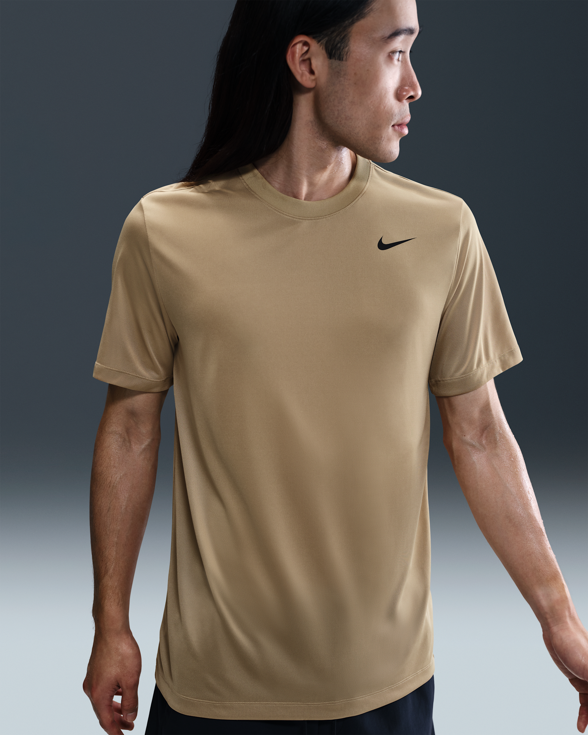 Nike Dri-FIT Men's Fitness T-Shirt - Parachute Beige