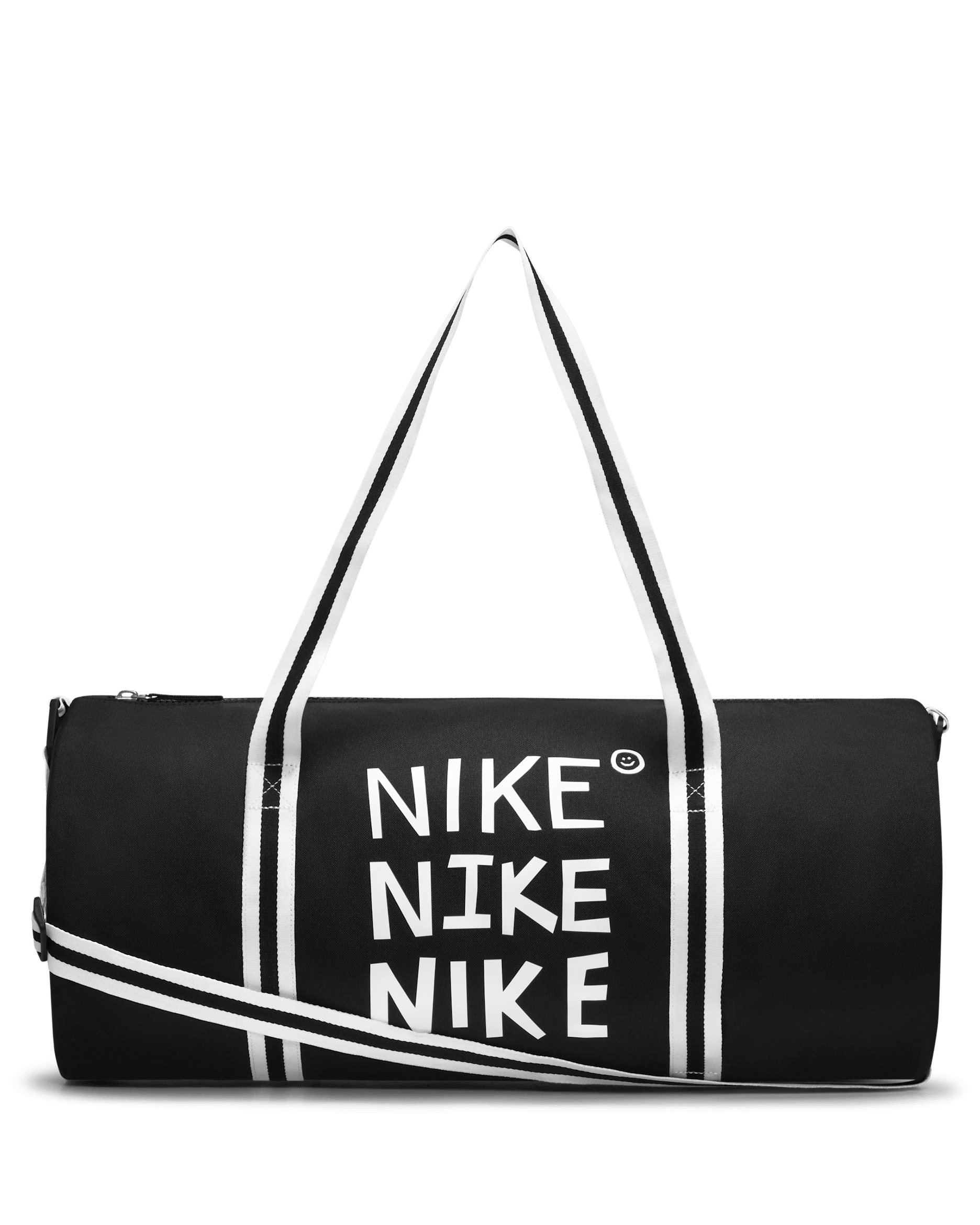 Nike Heritage Duffel Bag (30L) - Black/Black/White