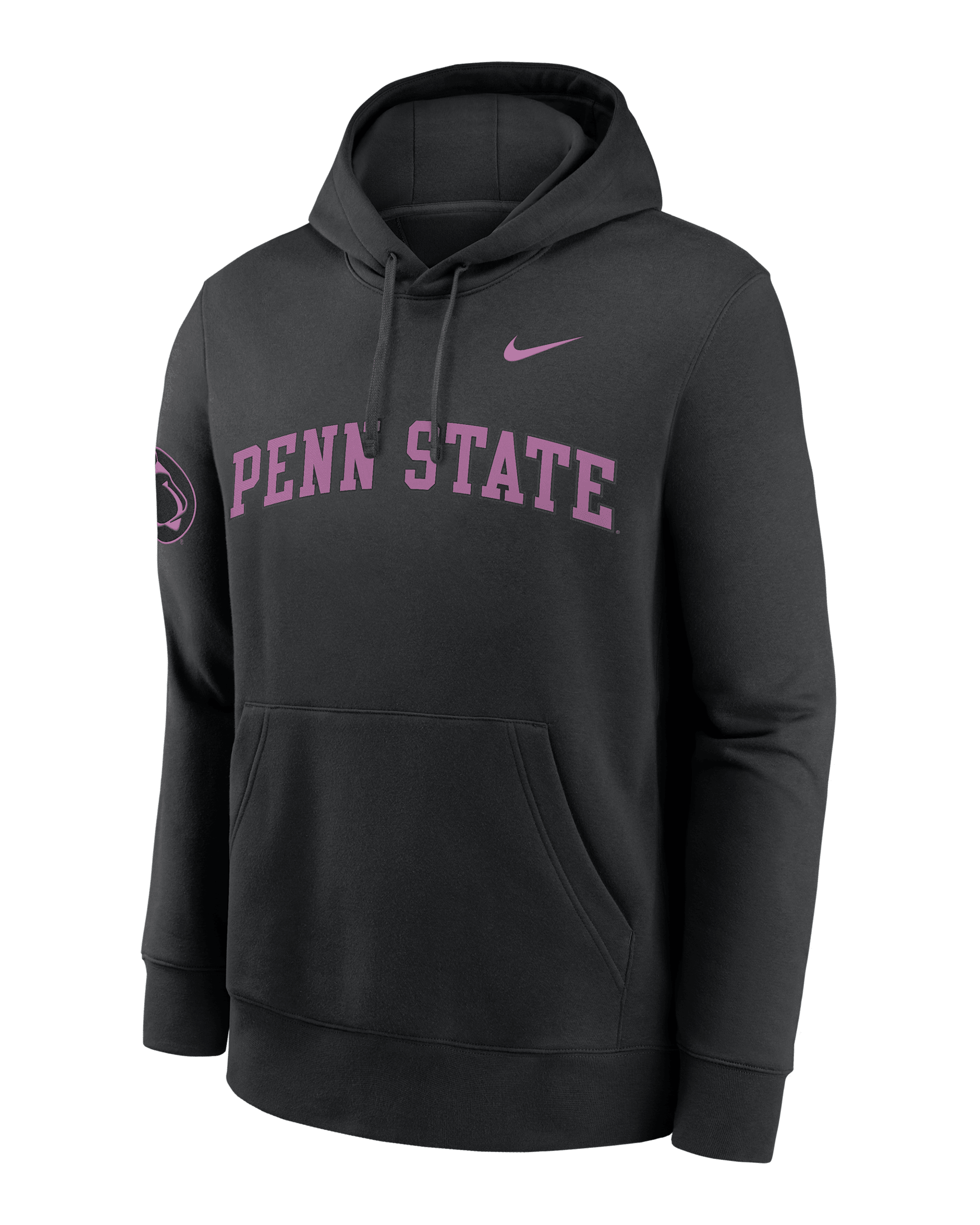 Penn State Sideline Club Men's Nike College Pullover Hoodie - Black