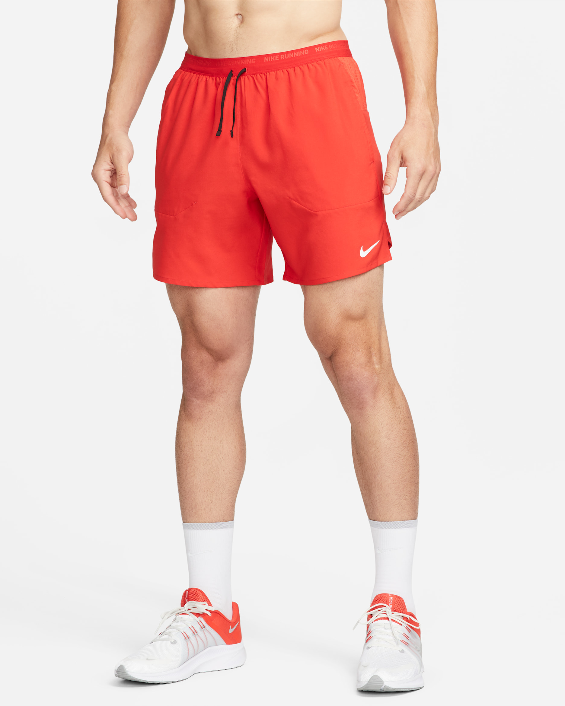 Nike Stride Men's Dri-FIT 7" Brief-Lined Running Shorts - University Red/Black