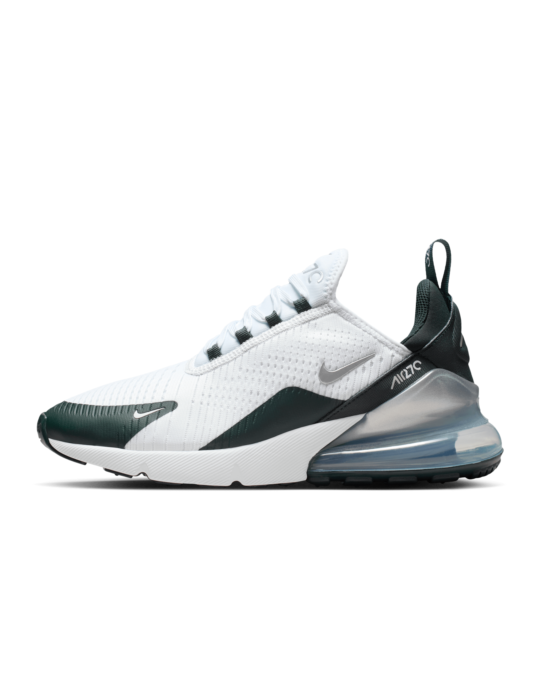 Nike Air Max 270 Women's Shoes - White/Seaweed/Light Silver/Metallic Silver