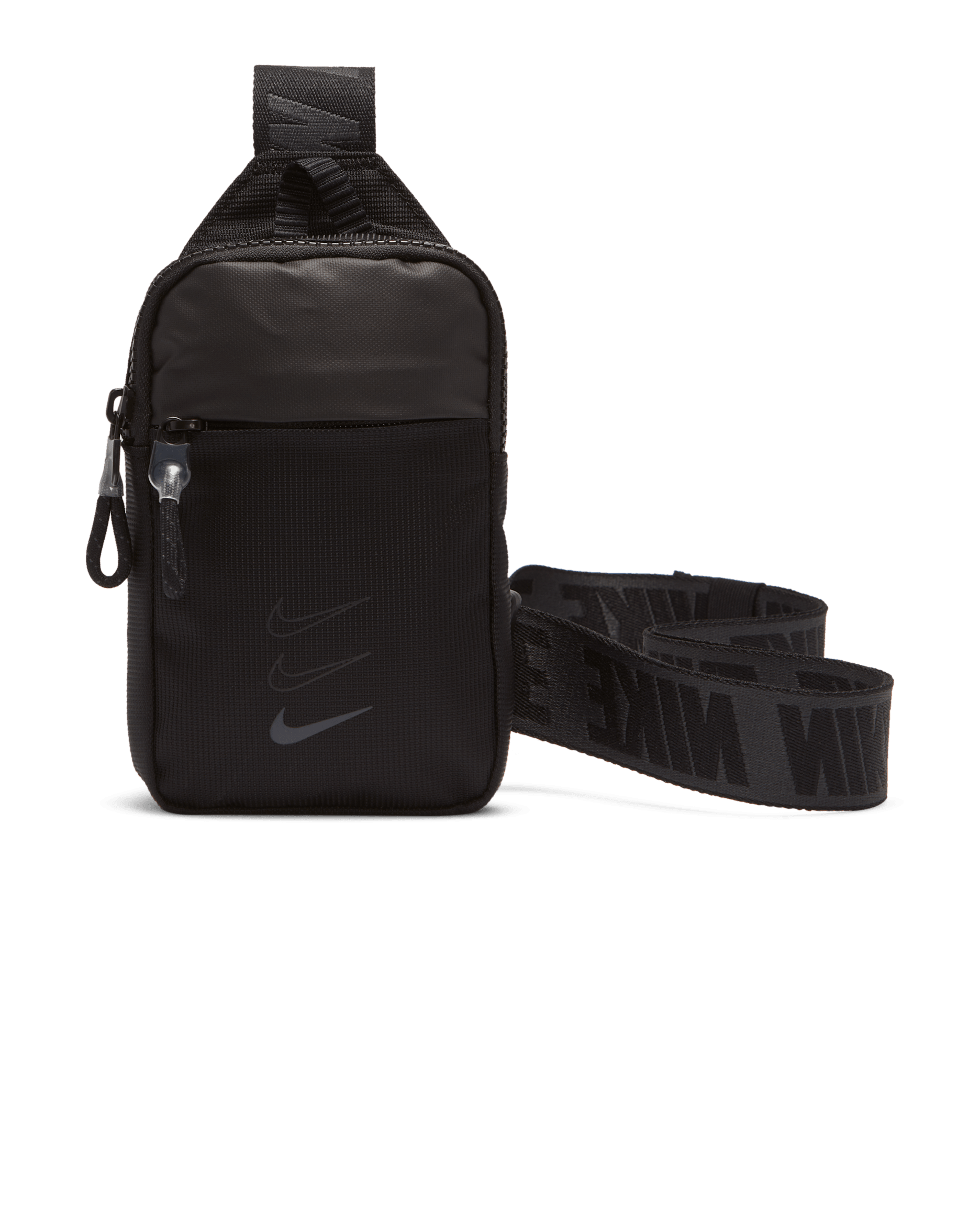 Nike Sportswear Essentials 腰包 (小型，1 公升) - 黑色/黑色/Dark Smoke Grey