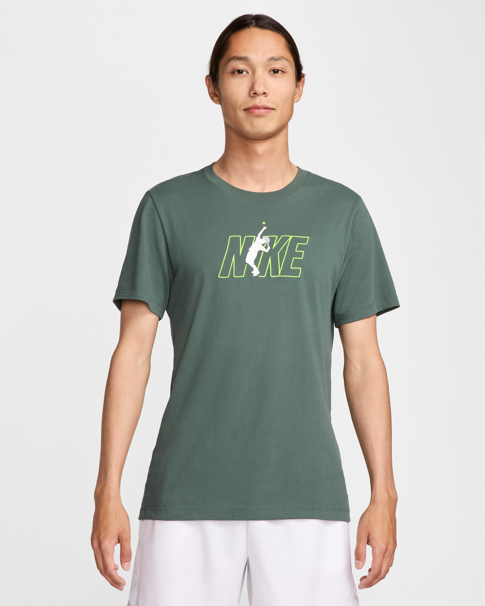 NikeCourt Men's Dri-FIT Tennis T-Shirt - Vintage Green