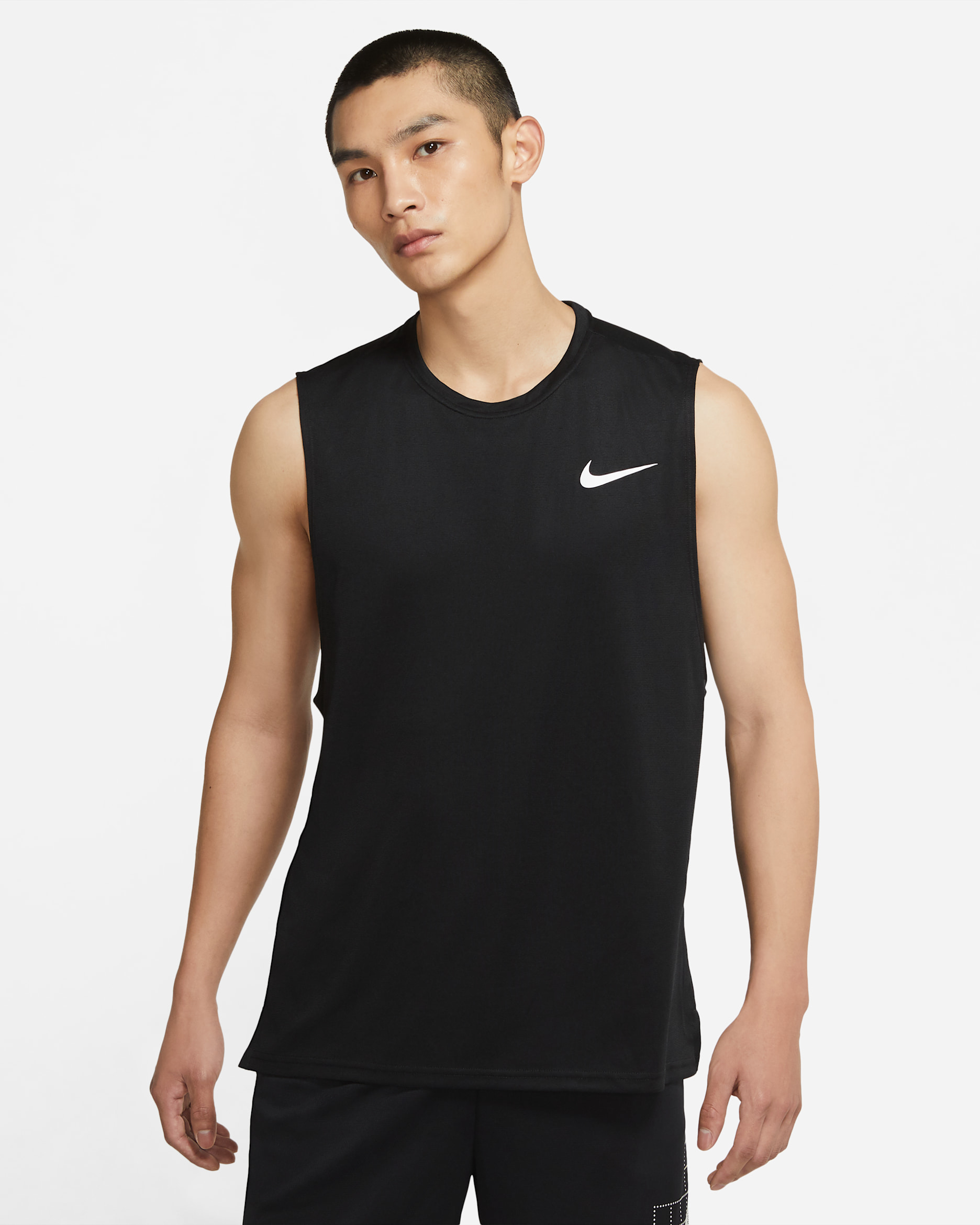 Nike Dri-FIT Superset Men's Training Tank - Black/White