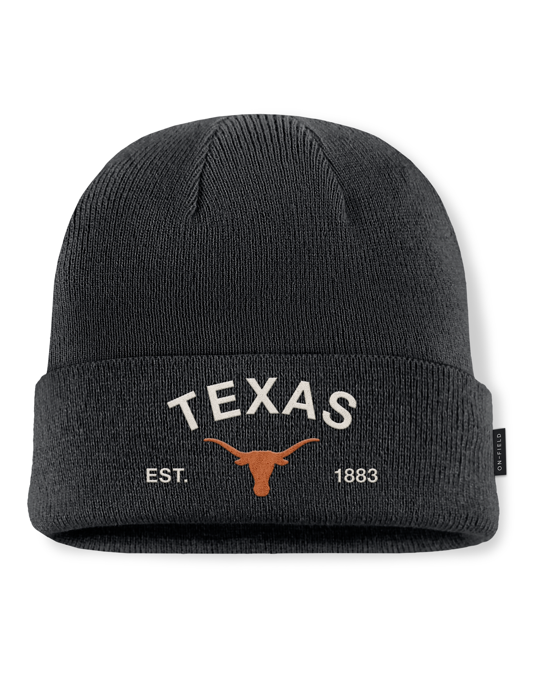 Gorro con dobladillo universitario Nike para hombre Texas 2025 Military Appreciation - Negro