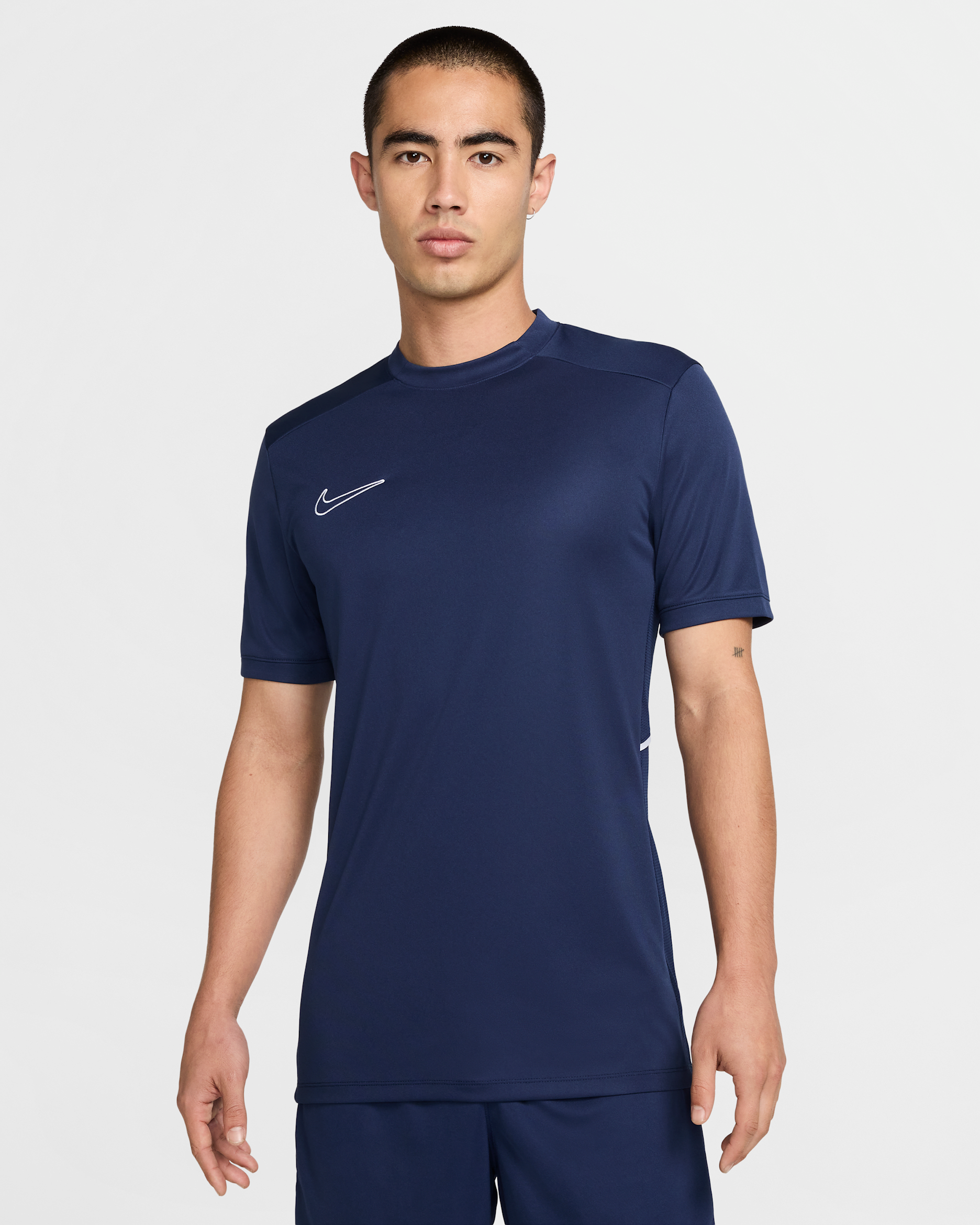 Nike Academy Men's Dri-FIT Short-Sleeve Football Top - Midnight Navy/Midnight Navy/White/White