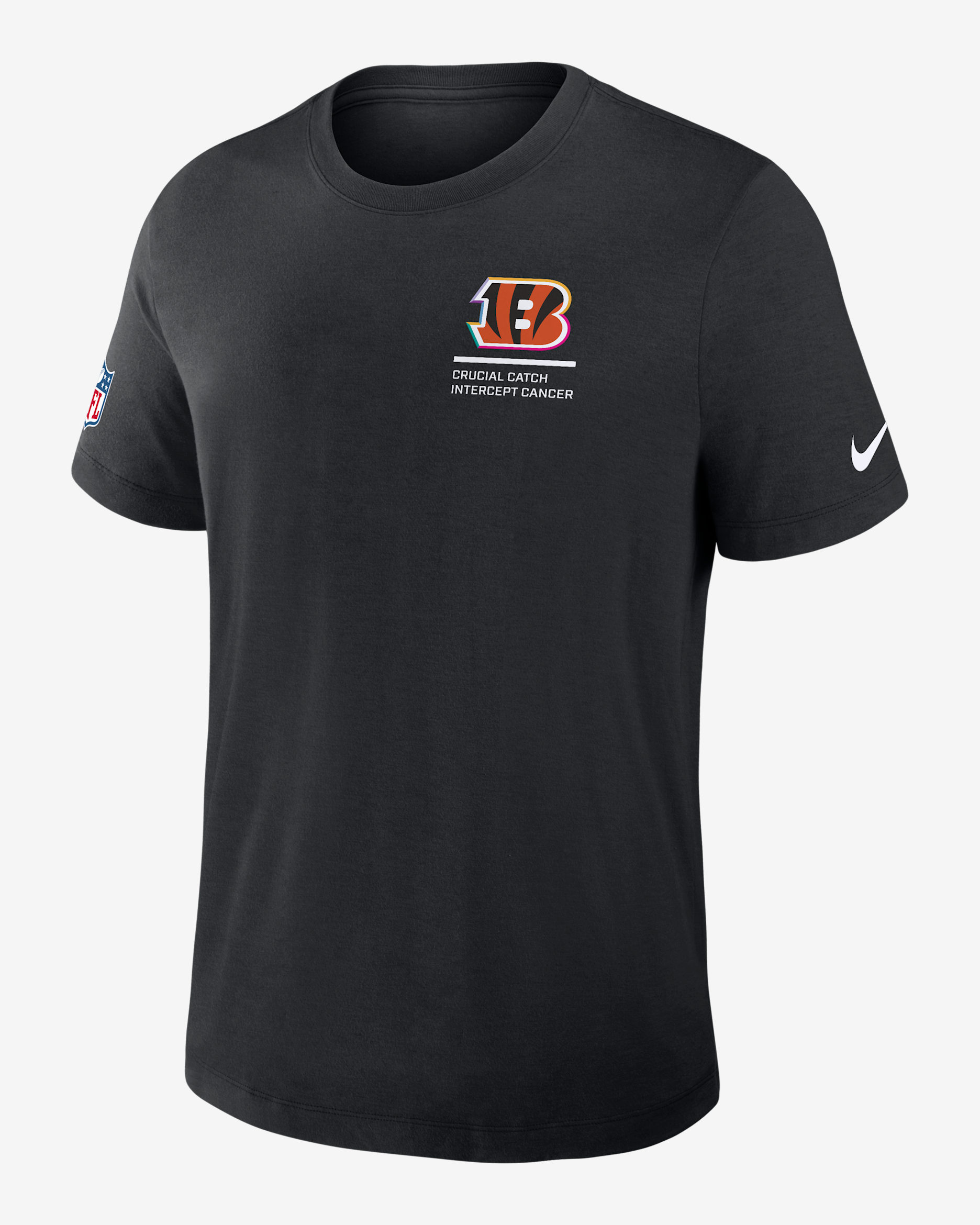 Playera Nike Dri-FIT de la NFL para hombre Cincinnati Bengals Crucial Catch - Negro