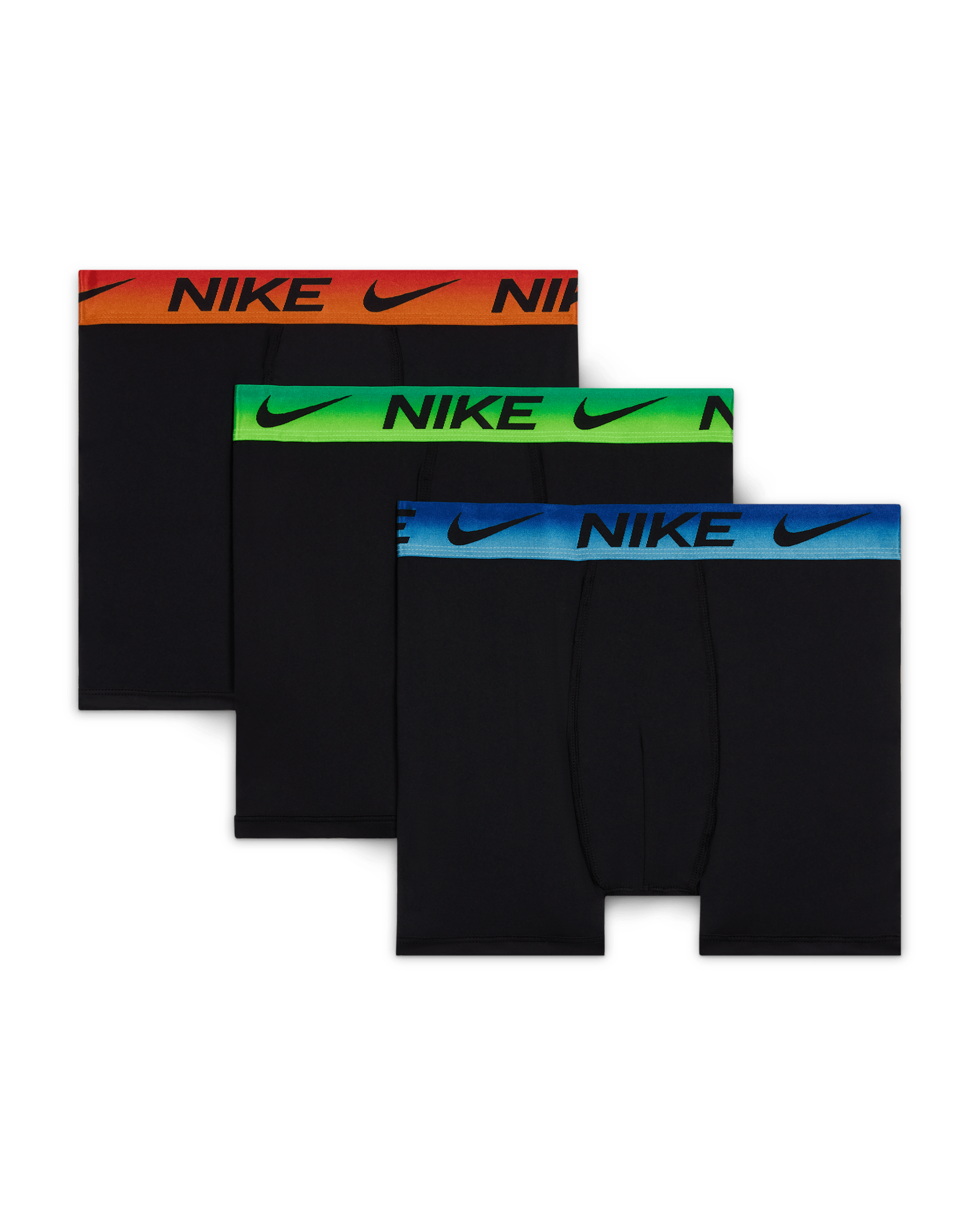 Nike Dri-FIT Big Kids' Ombre Waistband Boxer Briefs (3-Pack) - Game Royal