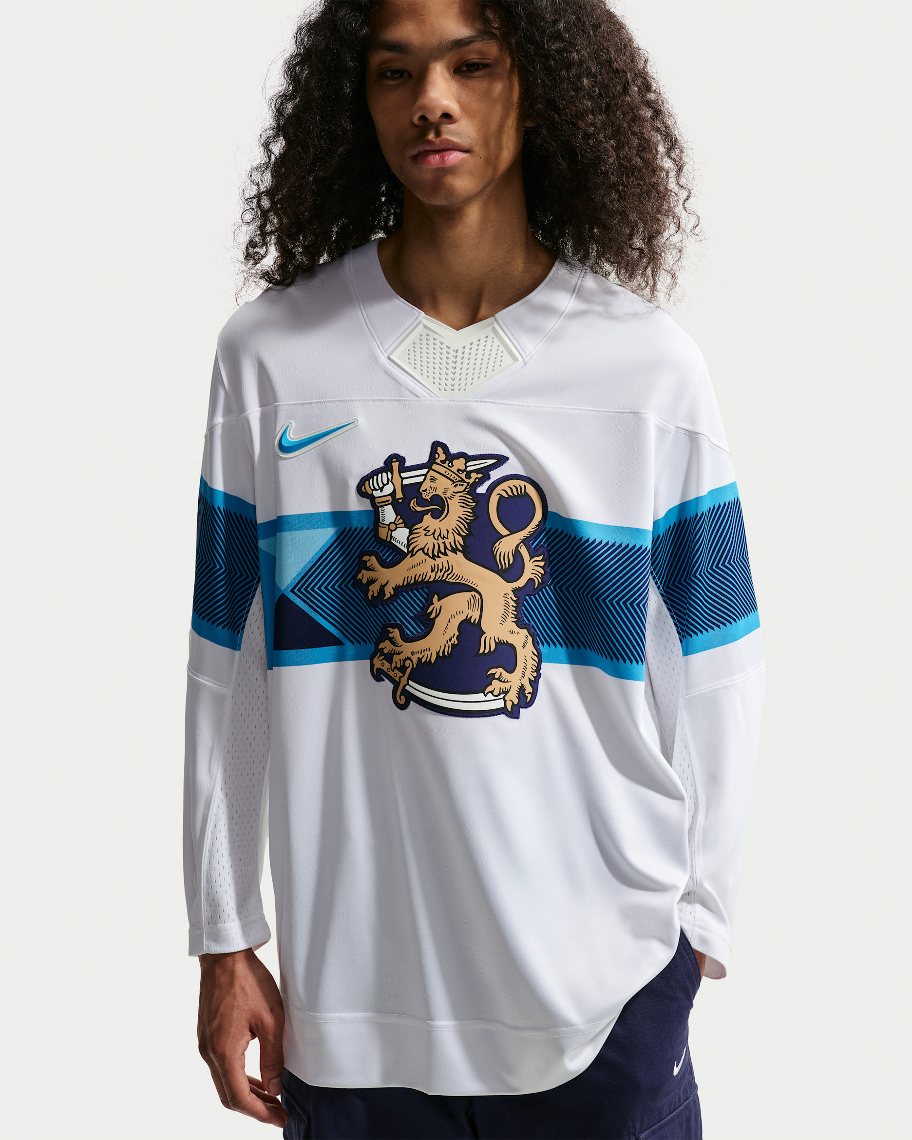 Maglia da hockey Nike "Team Finland" – Uomo - Bianco