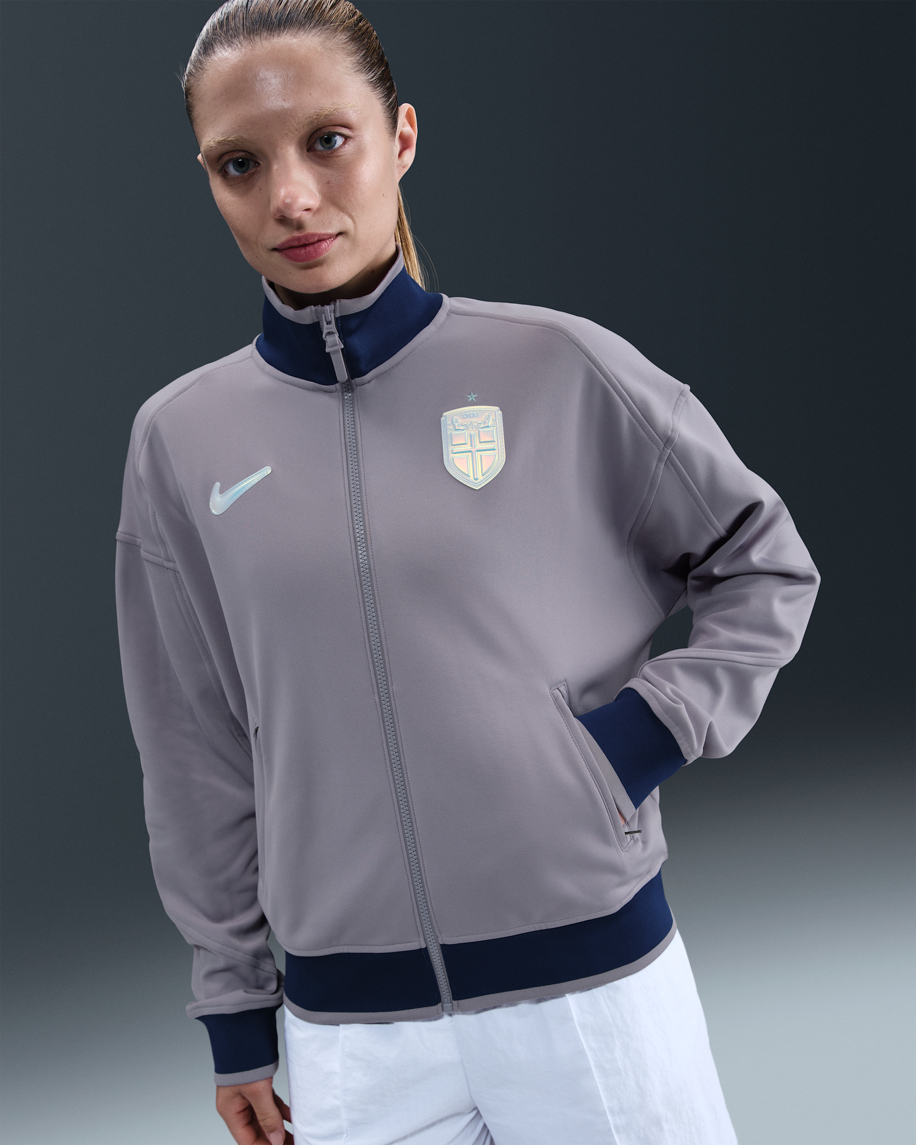 Norway Academy Pro Women's Nike Dri-FIT Football Anthem Jacket - Violet Haze/White