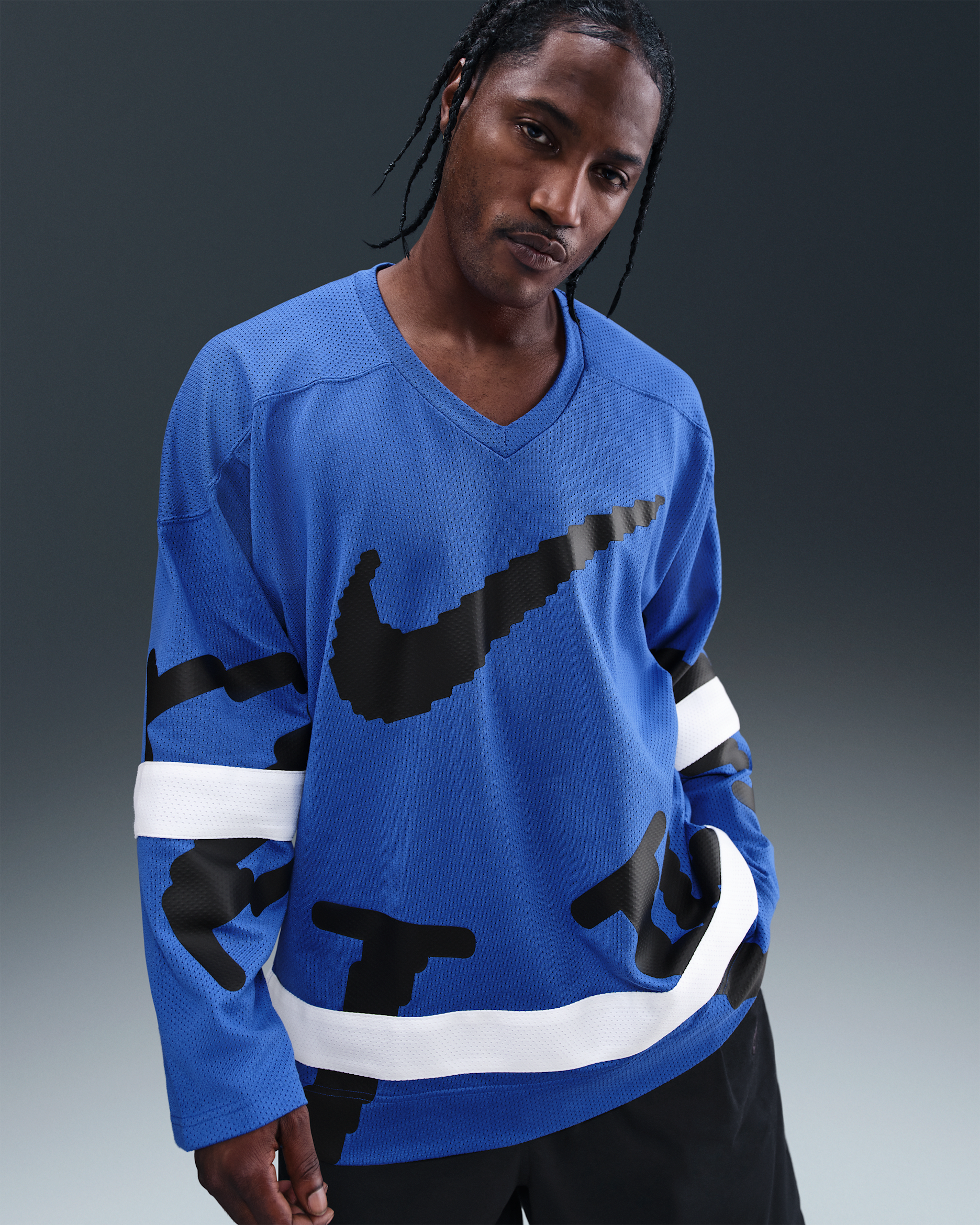 Jersey de hockey para hombre Nike Sportswear Club - Royal juego/Blanco/Negro