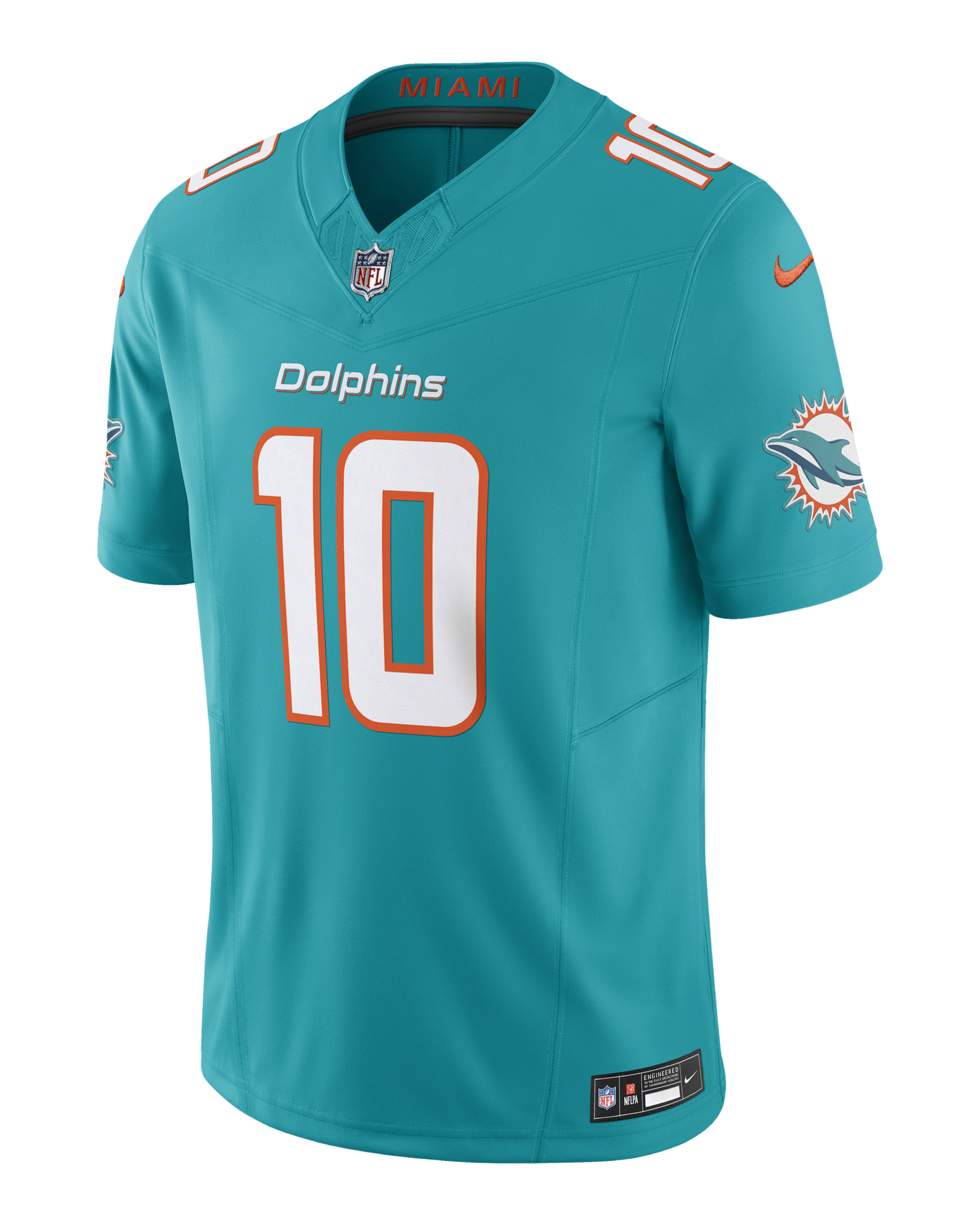 Tyreek Hill Miami Dolphins Men's Nike Dri-FIT NFL Limited Football Jersey - Aqua