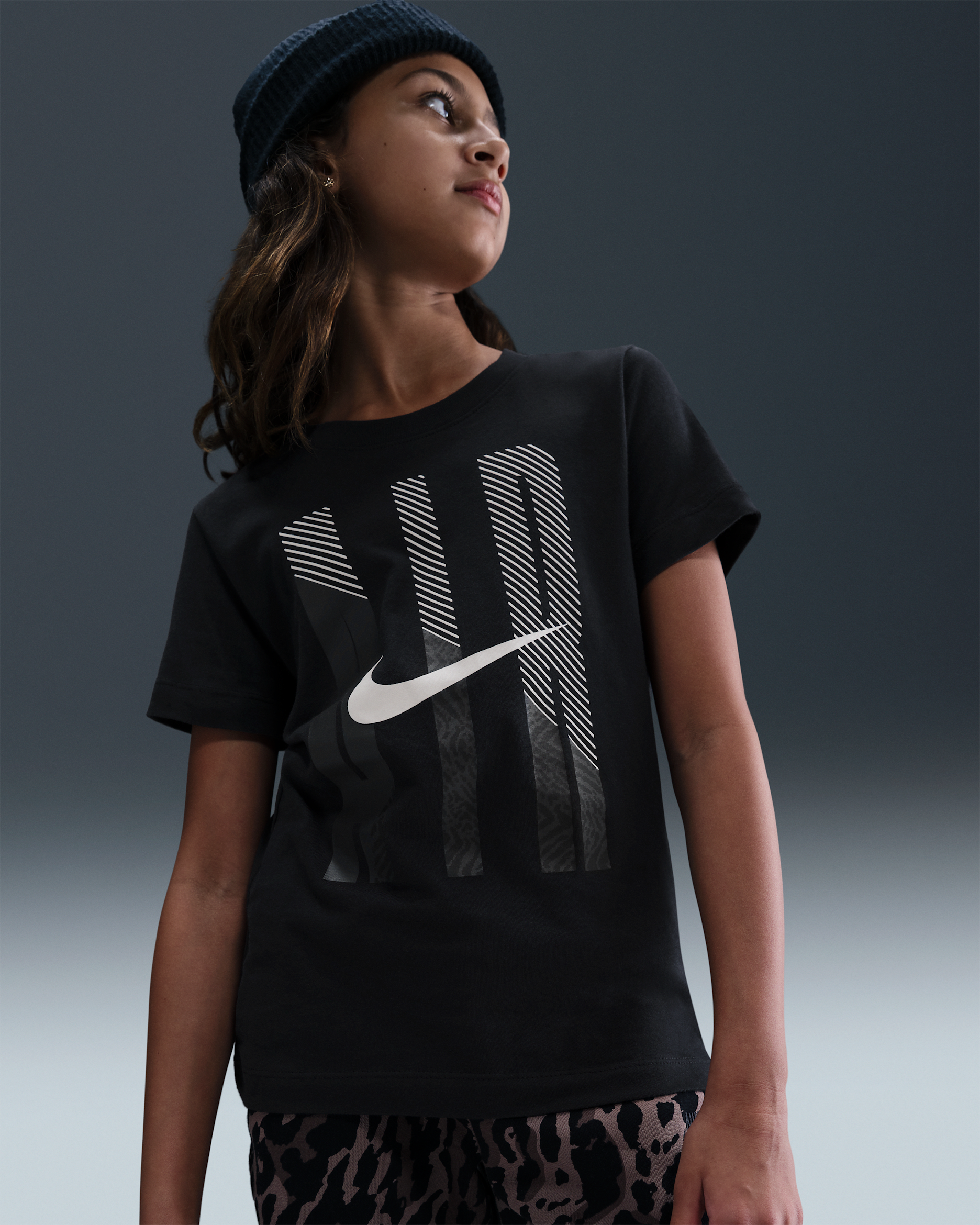 Nike Sportswear T-skjorte til store barn - Svart