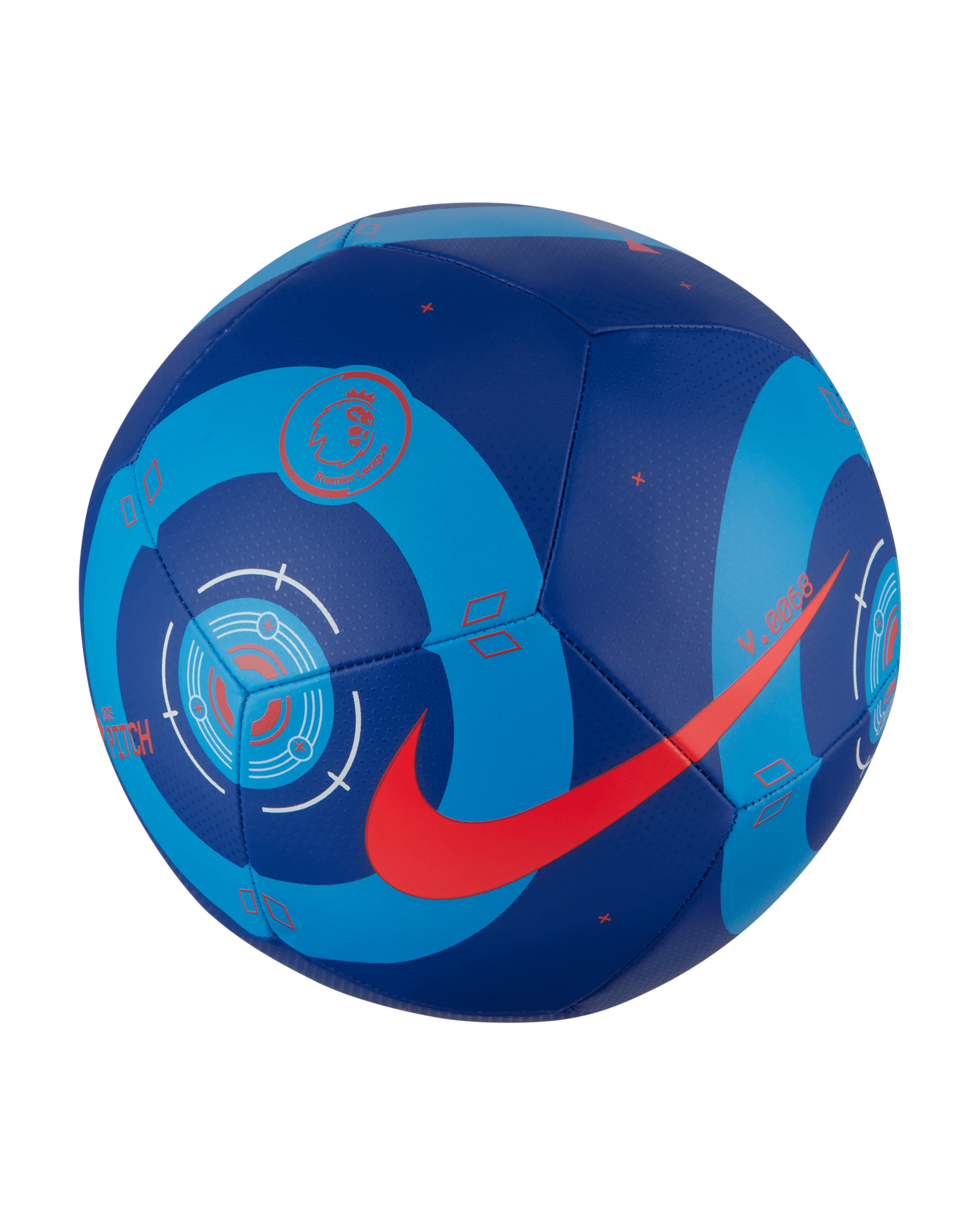 Premier League Pitch Fußball - Sport Blue/Blau/Laser Crimson