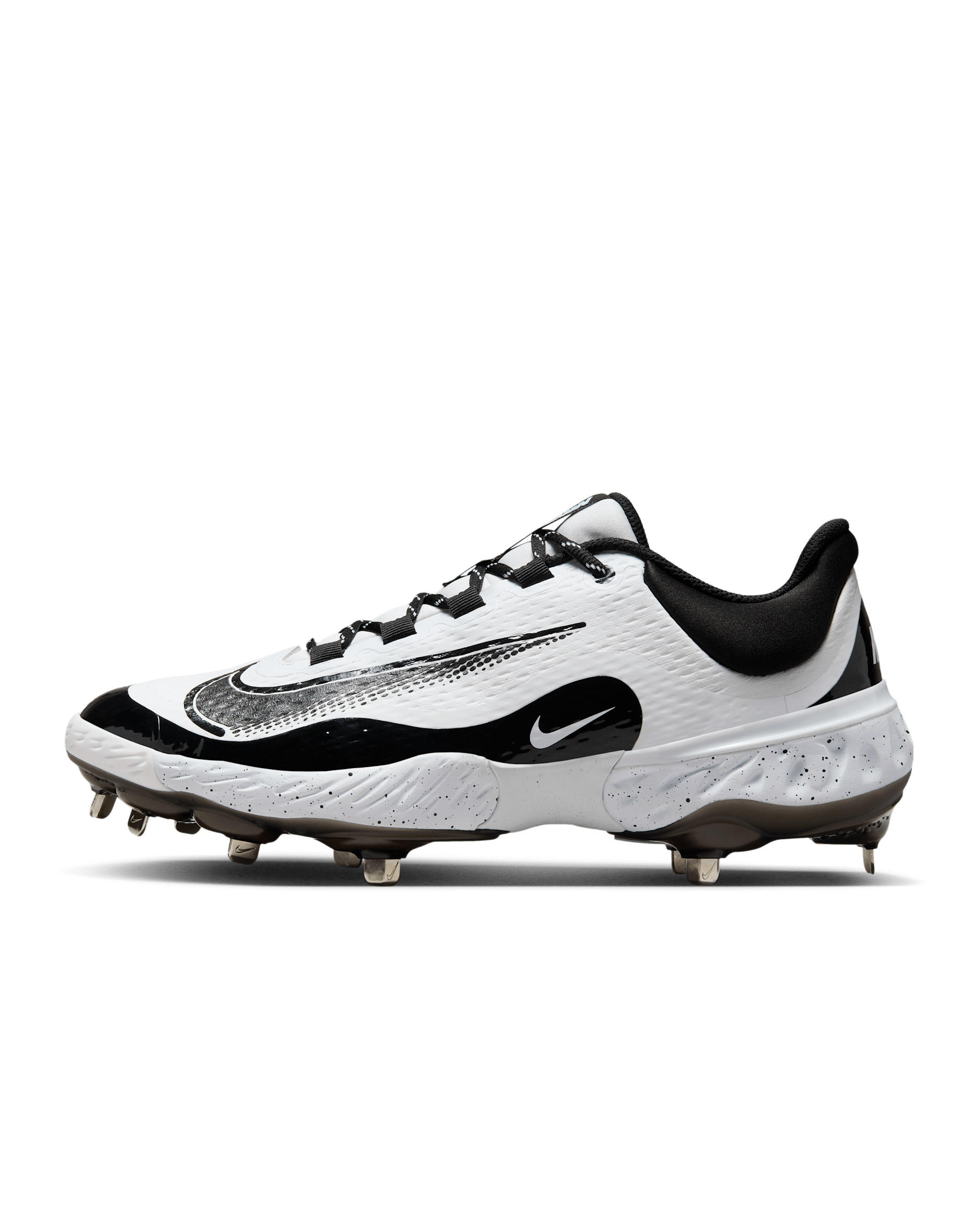 Calzado de béisbol para hombre Nike Alpha Huarache Elite 4 Low - Blanco/Negro