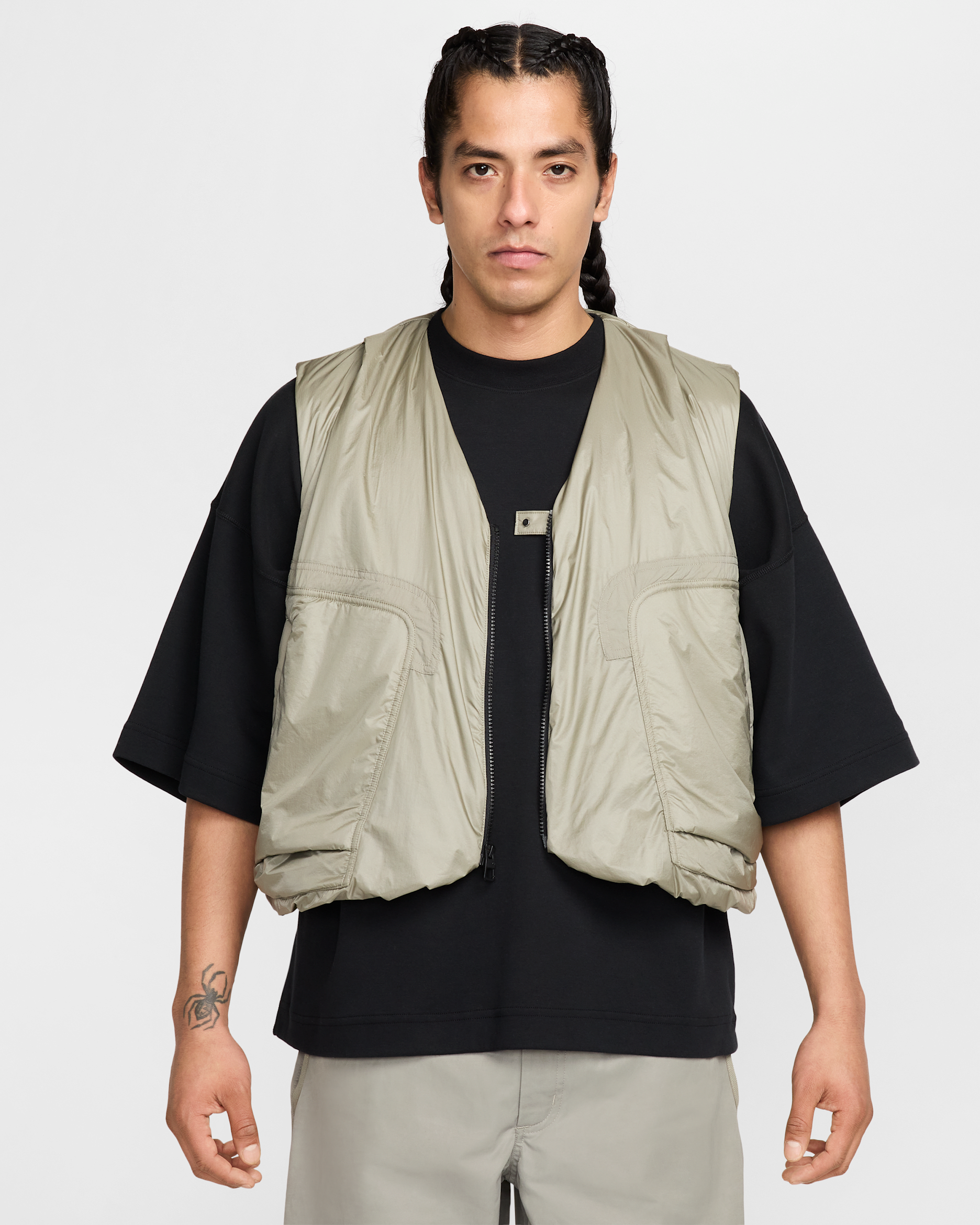 Nike Tech Men's Woven Vest - Light Army/Black