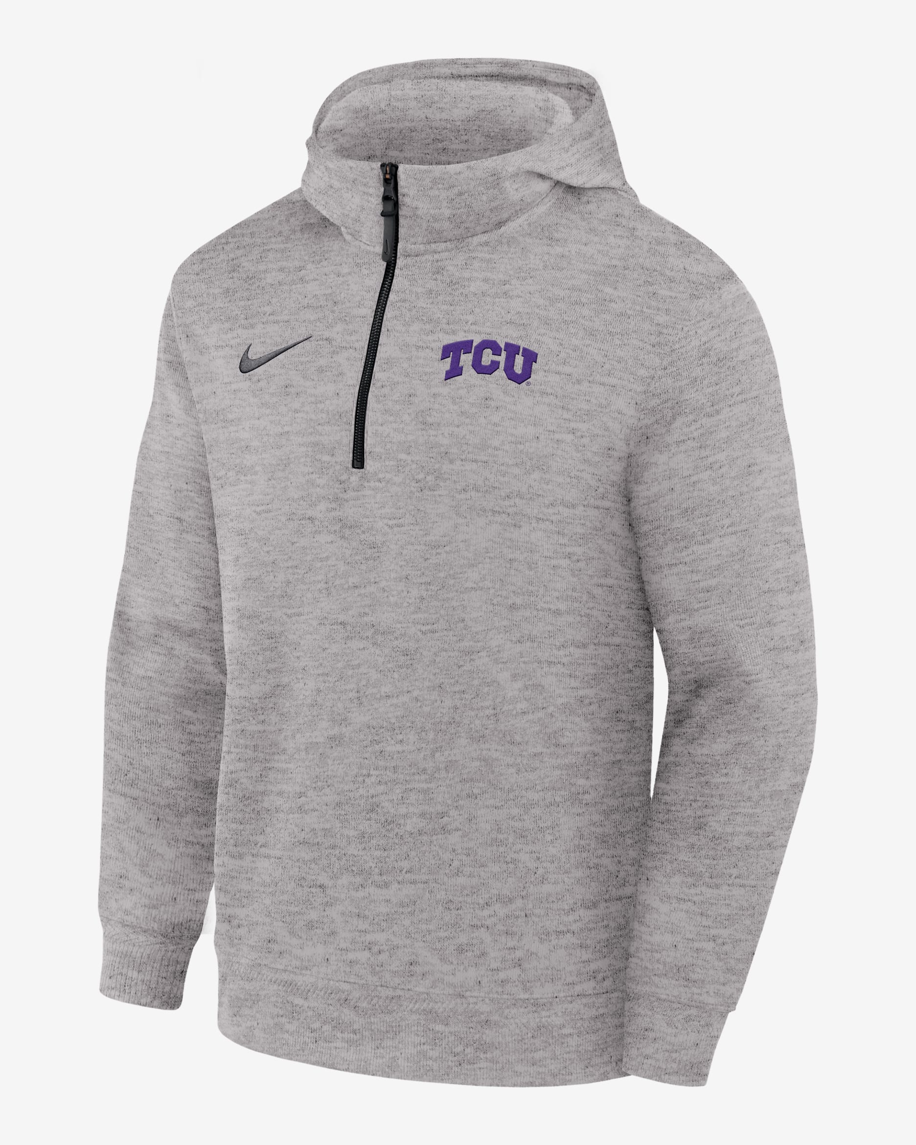 Sudadera con gorro de entrenador de básquetbol para hombre TCU Horned Flogs Nike NCAA - Gris medio
