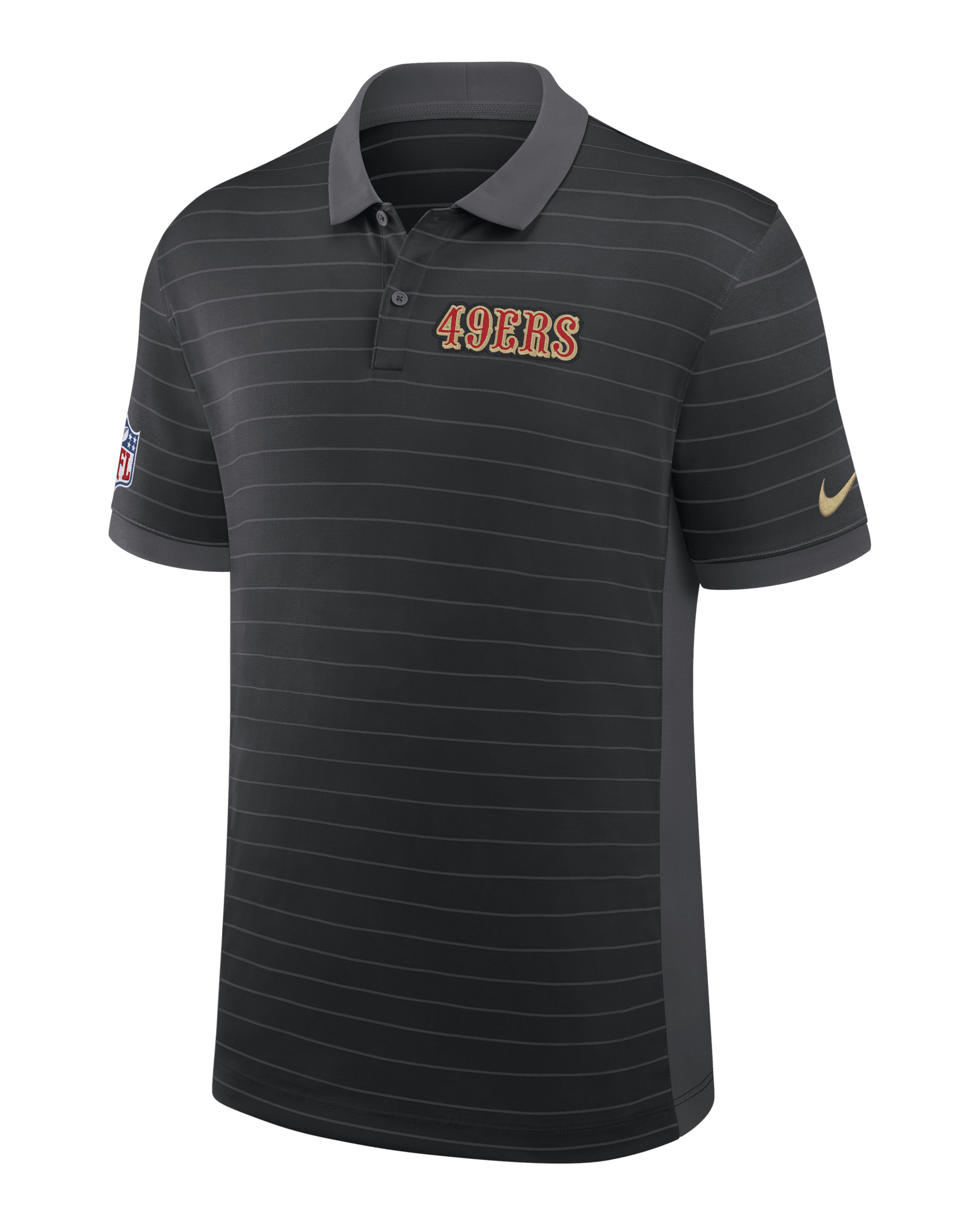 San Francisco 49ers Rivalries Collection Sideline Victory Men's Nike Dri-FIT NFL Polo - Black
