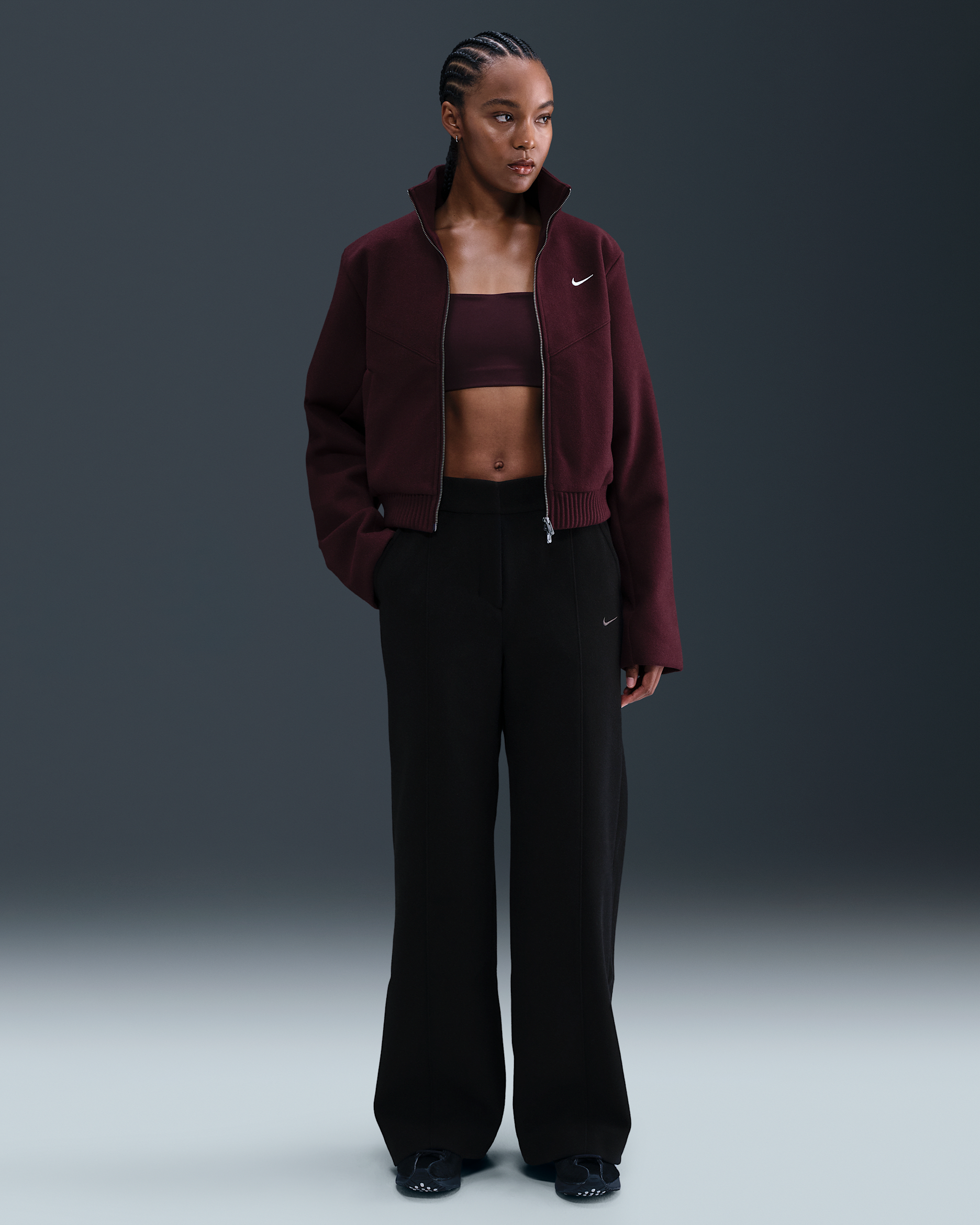 Pants entallados para mujer Nike Sportswear - Negro/Antracita