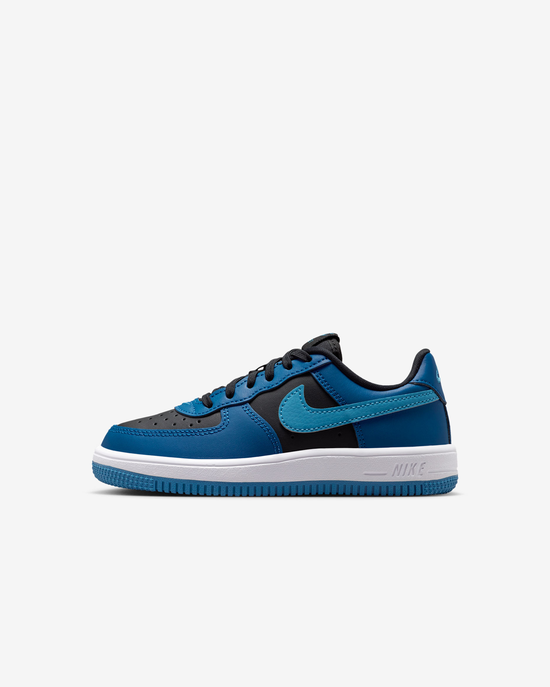 Nike Force 1 Low Little Kids' Shoes - Black/Court Blue/White/Dutch Blue