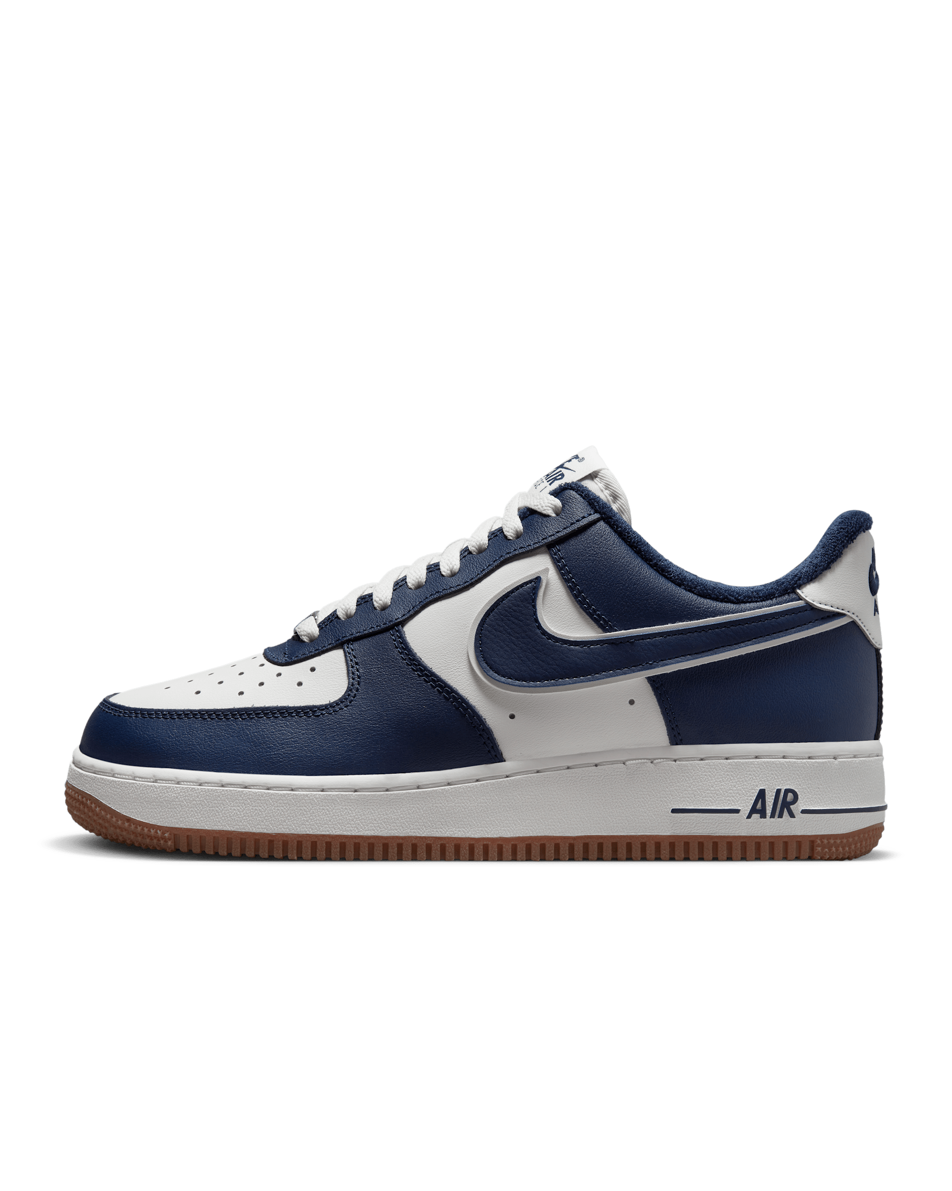 Nike Air Force 1 '07 LV8 Men's Shoes - Sail/Gum Medium Brown/Midnight Navy