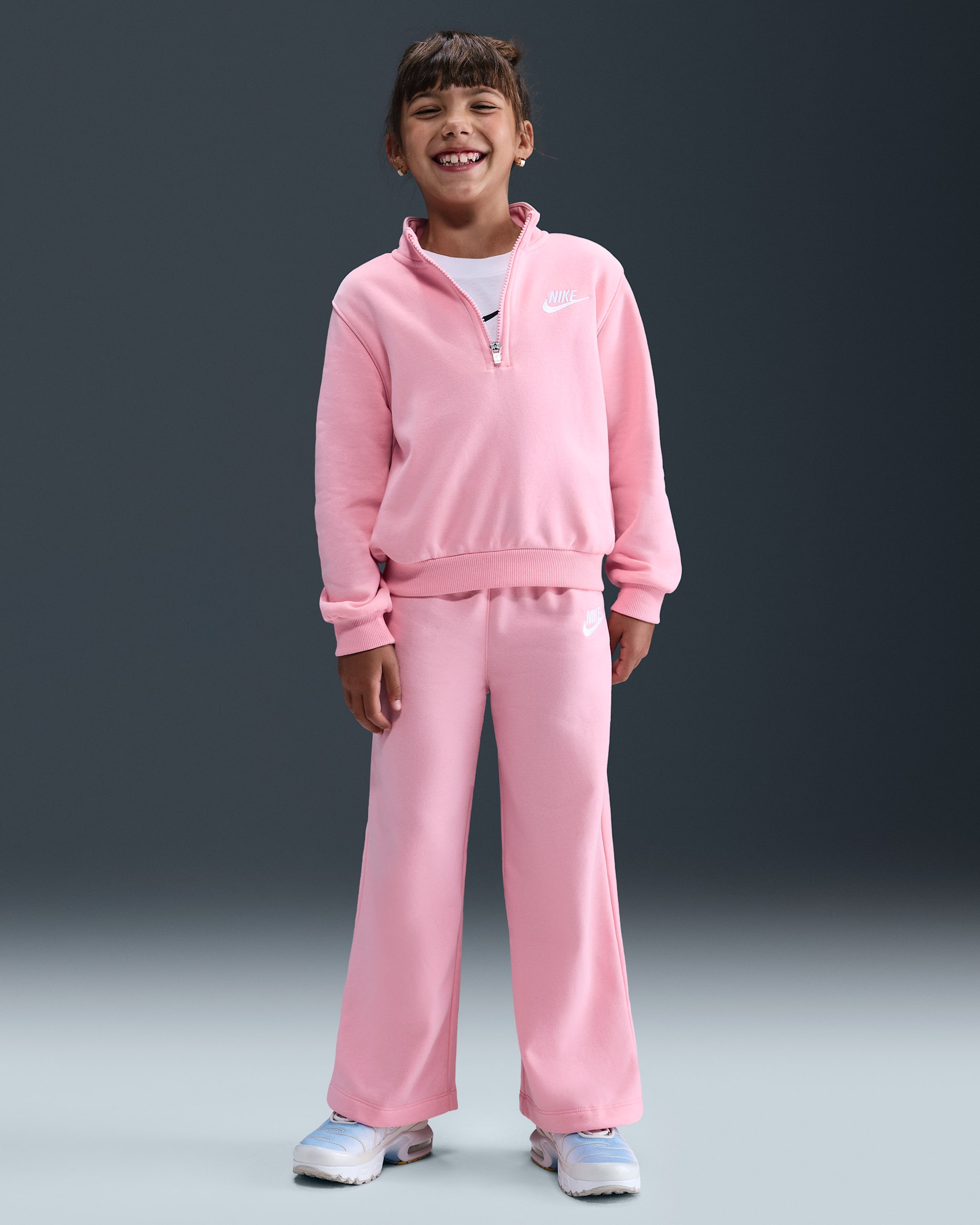 Nike Little Kids' 2-Piece Wide Leg Club Fleece Set - Medium Soft Pink