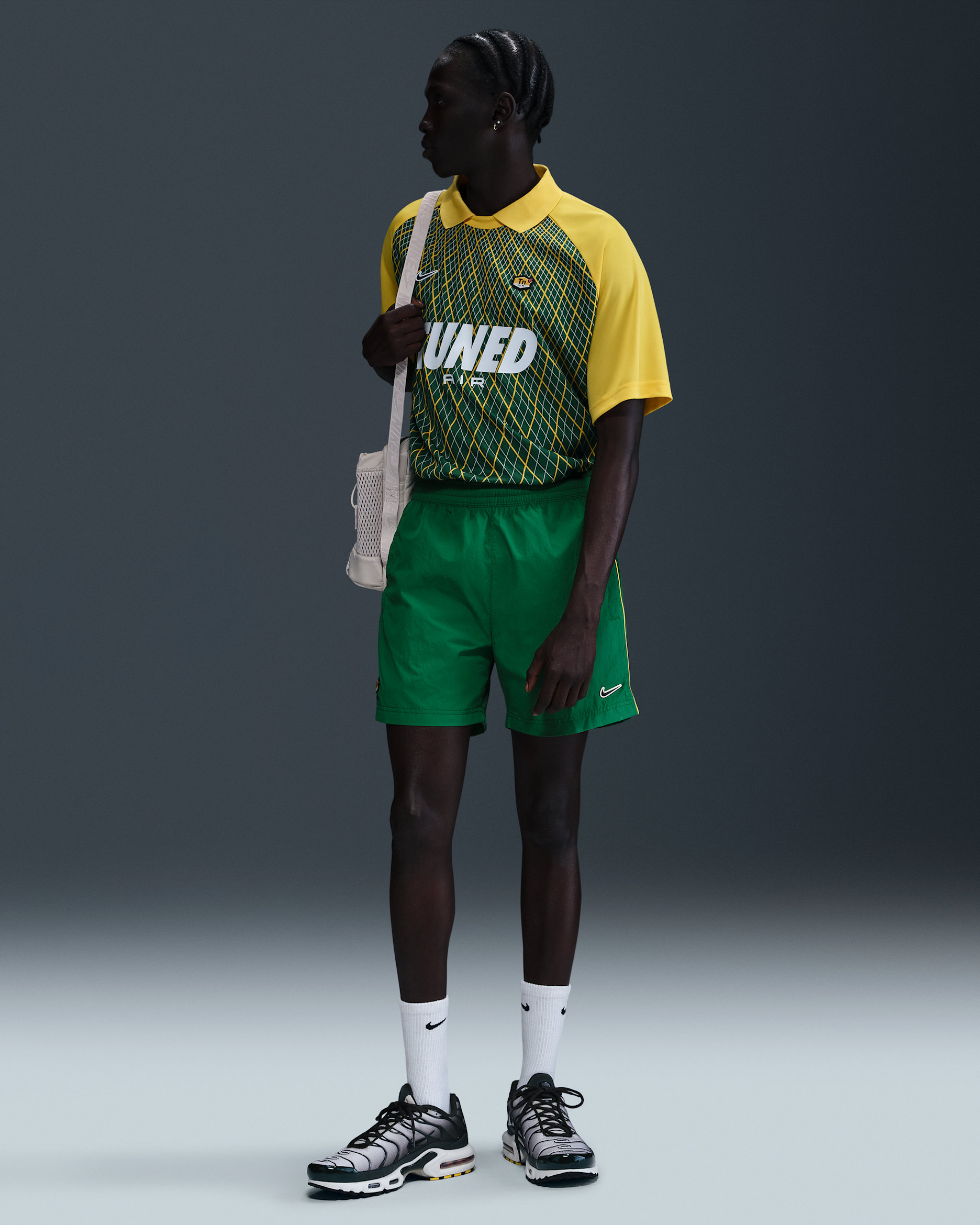 Calções entrançados Nike Sportswear para homem - Verde Pine