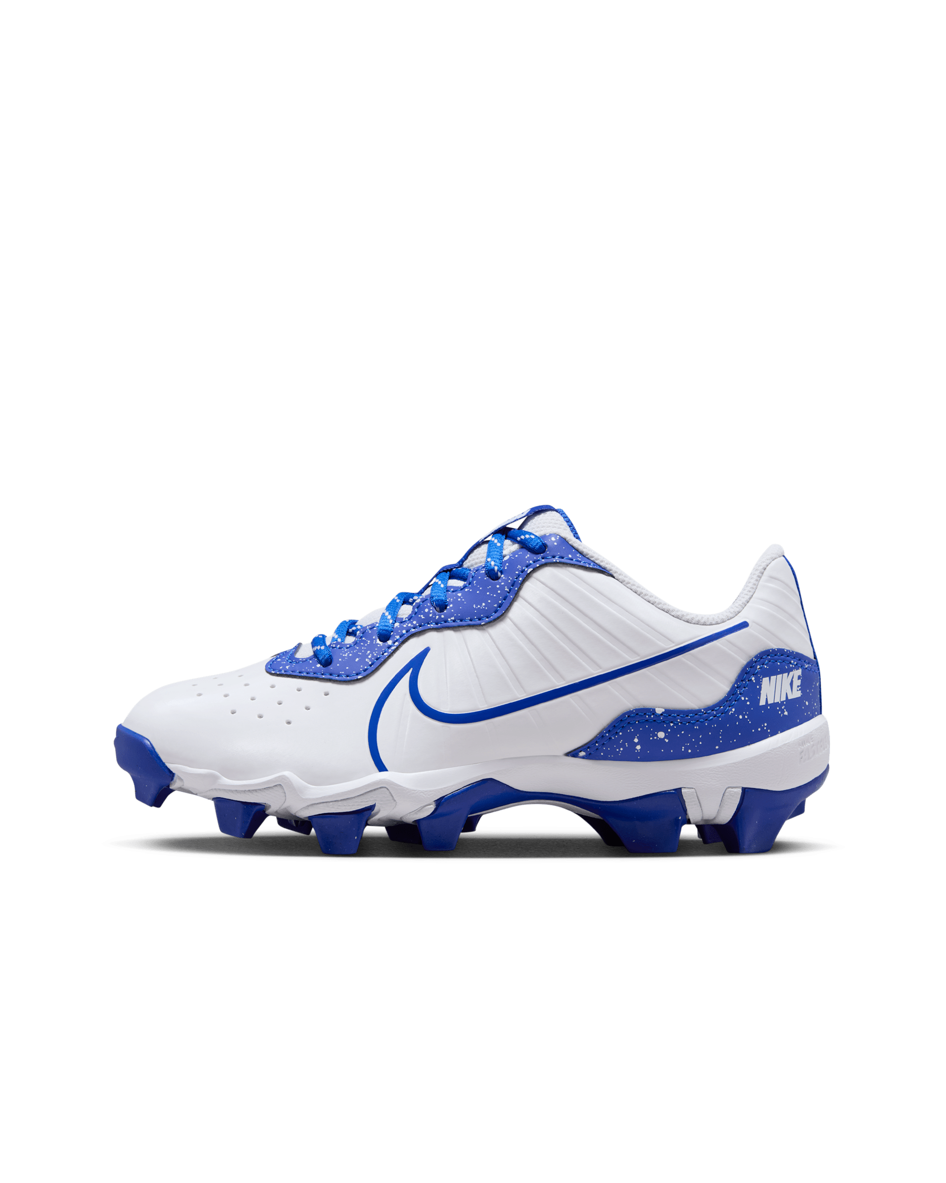 Nike Alpha Huarache 4 Keystone Little/Big Kids' Baseball Cleats - White/Hyper Royal