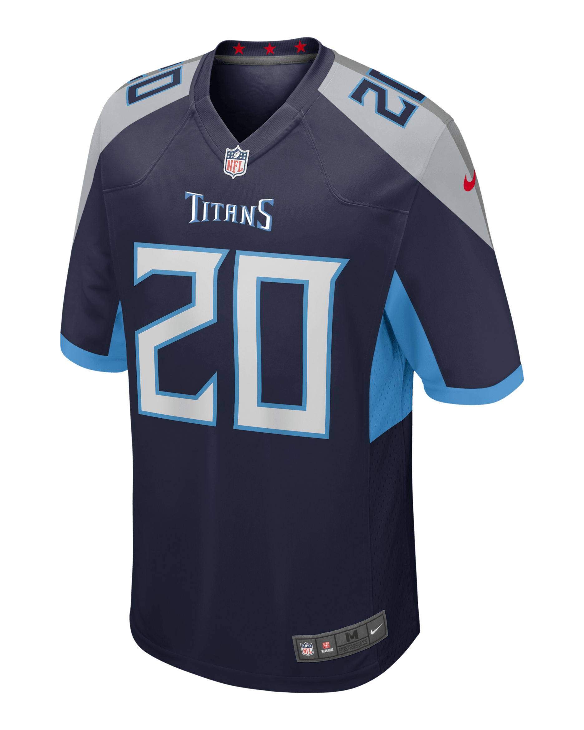 Jersey de fútbol americano Nike de la NFL Game para hombre Tony Pollard Tennessee Titans - Azul marino universitario
