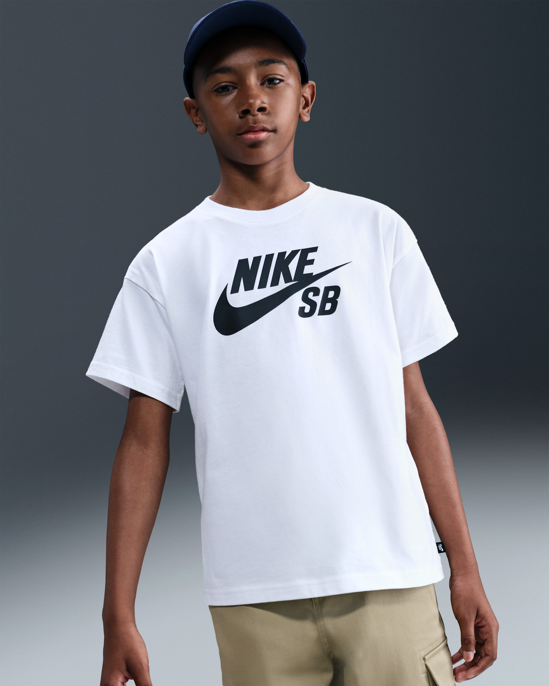 Nike SB Older Kids' T-Shirt - White