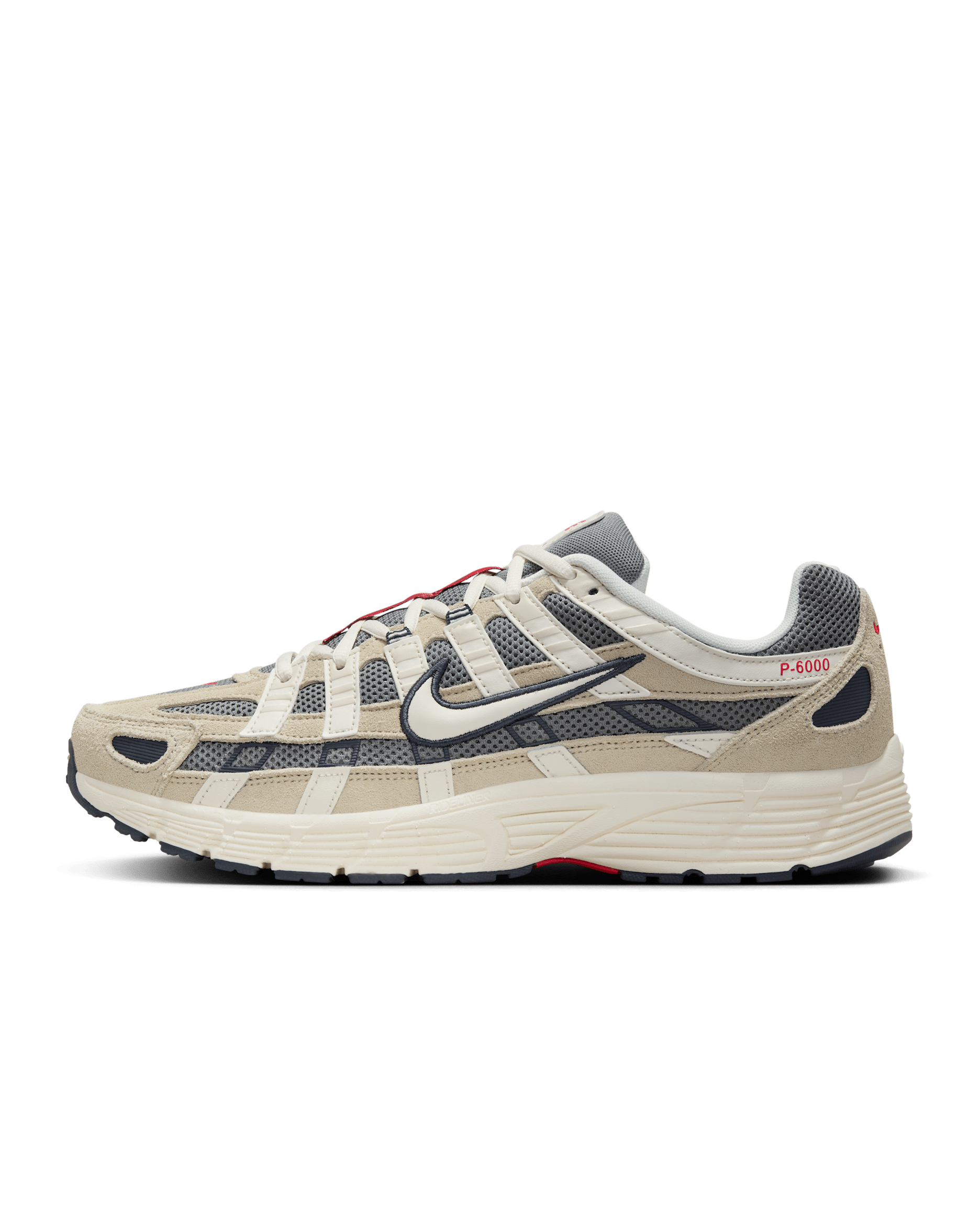 Buty męskie Nike P-6000 Suede - Light Khaki/Thunder Blue/Cool Grey/Pale Ivory