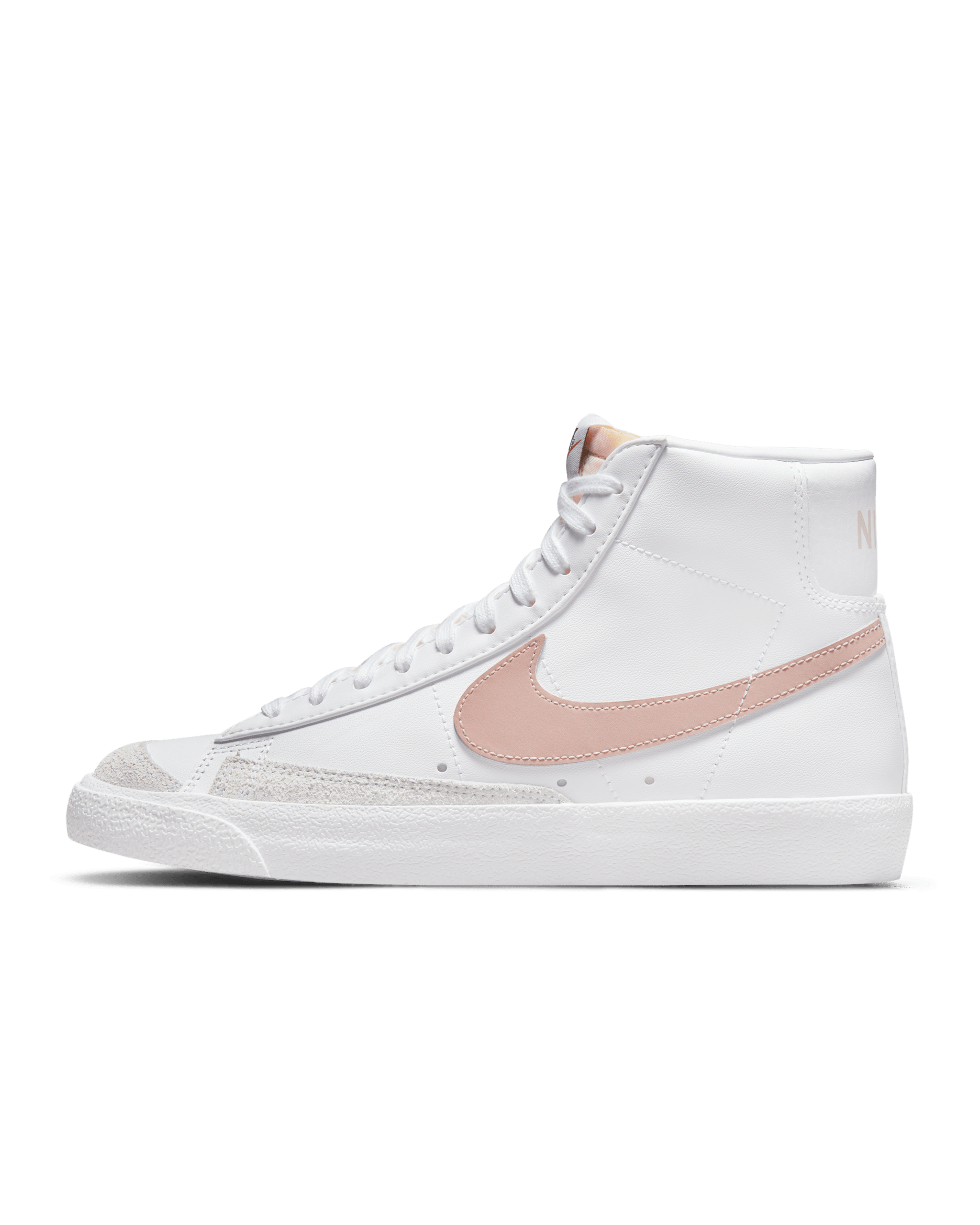 Nike Blazer Mid '77 Women's Shoes - White/Peach/Summit White/Pink Oxford