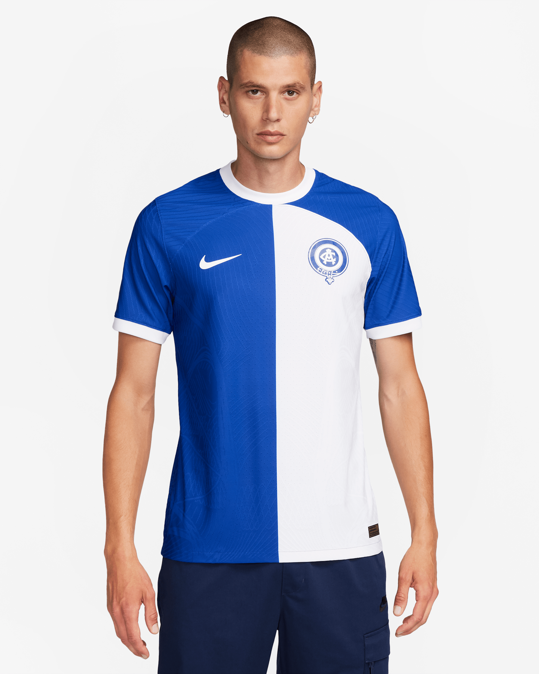 Atlético Madrid 2023/24 Match Uit Nike Dri-FIT ADV voetbalshirt voor heren - Old Royal/Wit/Wit